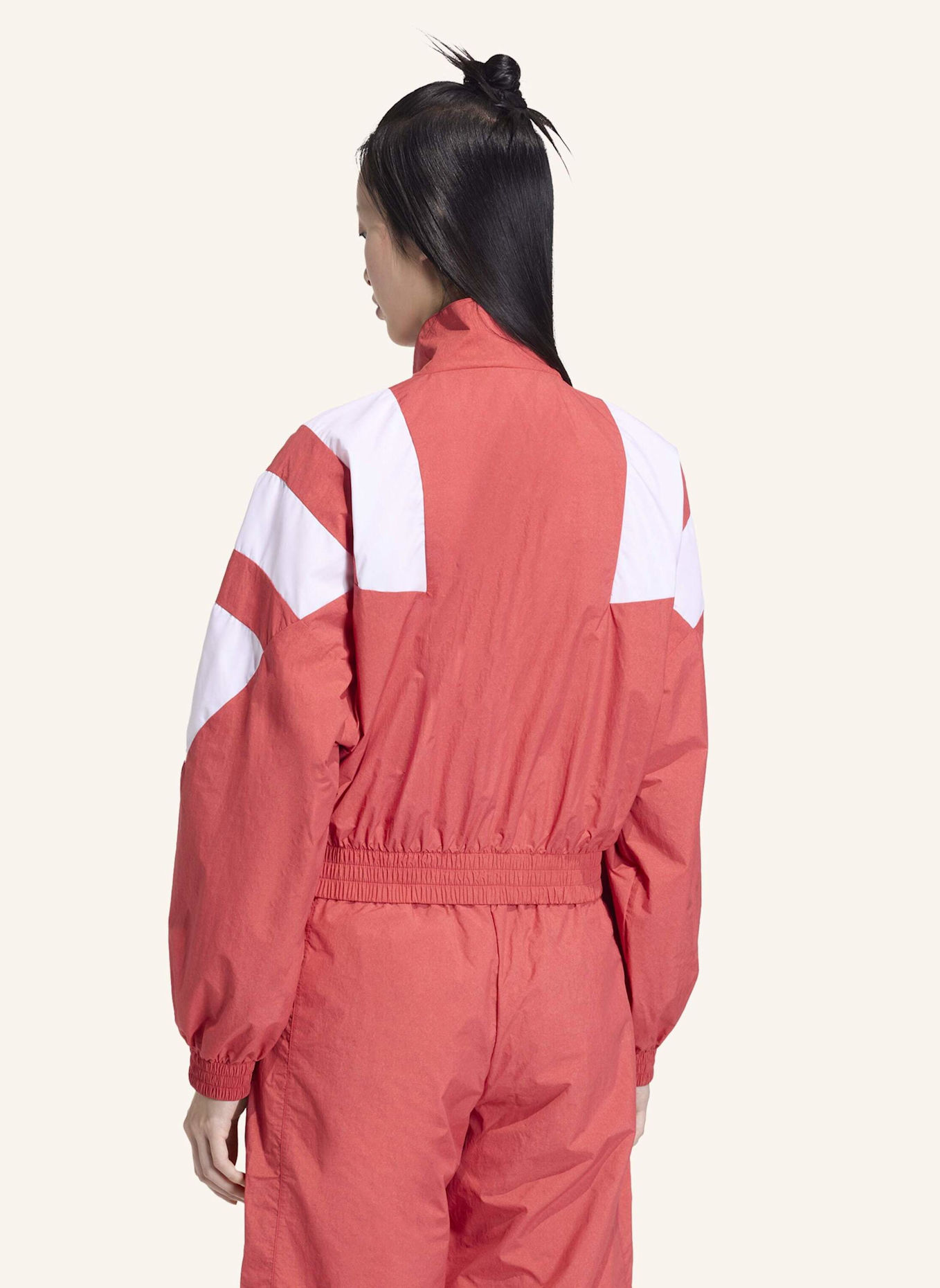 adidas Originals BLOCKED WASHED ZIPPED TRACKTOP: ROT