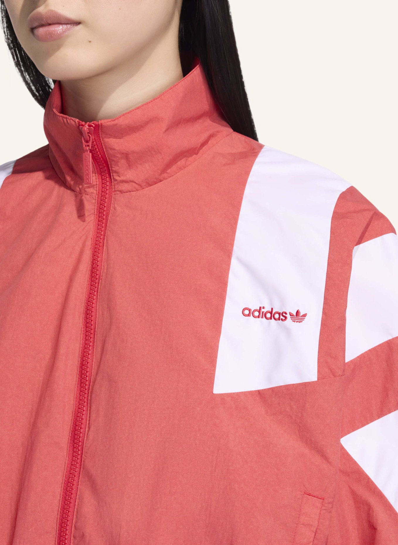 adidas Originals BLOCKED WASHED ZIPPED TRACKTOP: ROT