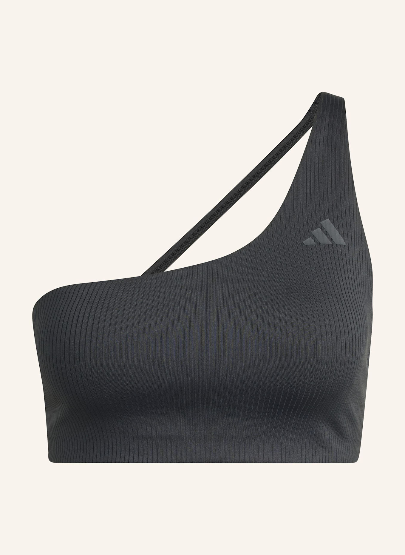 adidas Sport-BH OPTIME RIB LS: SCHWARZ