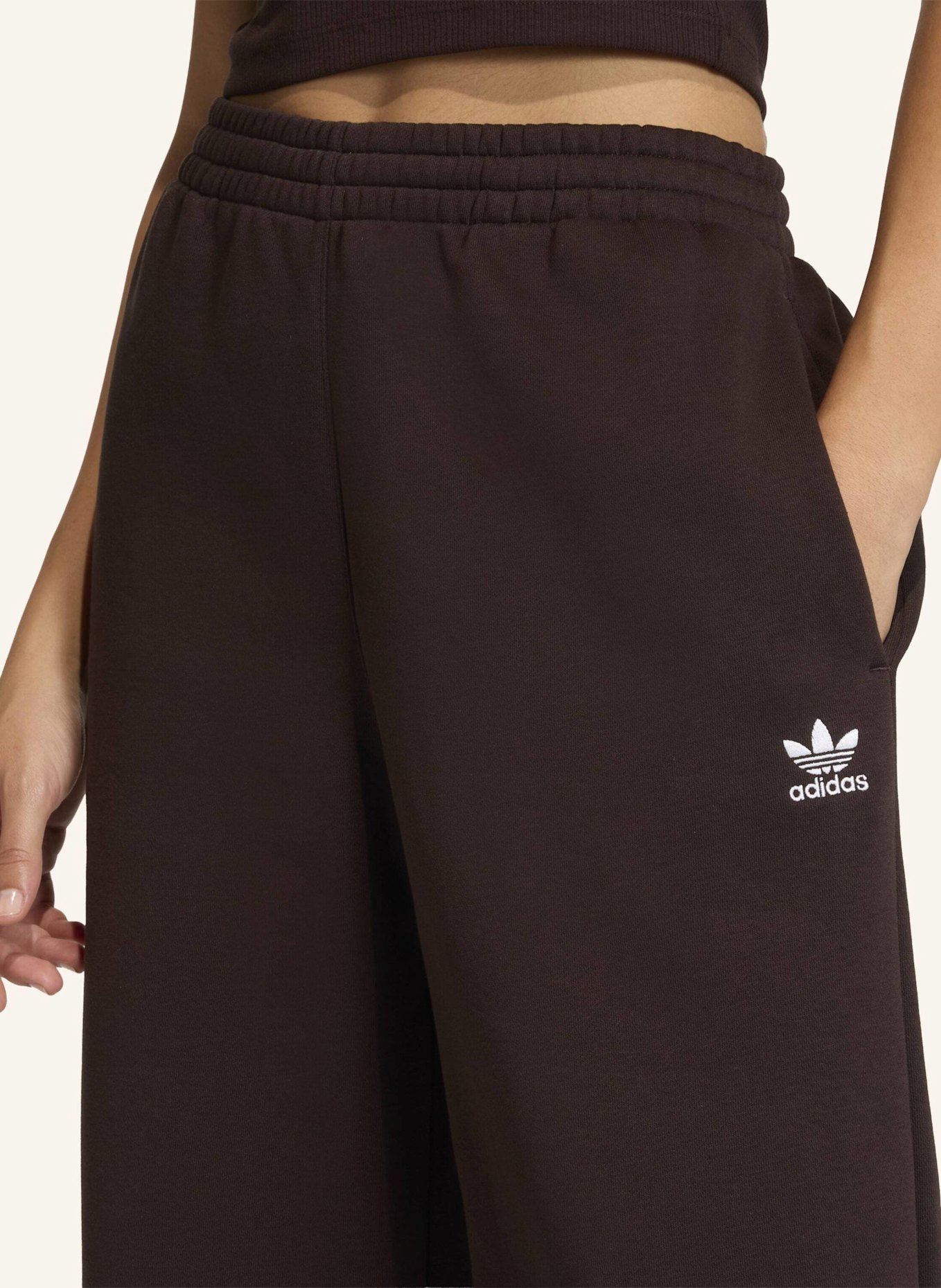adidas Originals ESSENTIALS WIDE LEG HOSE: BRAUN