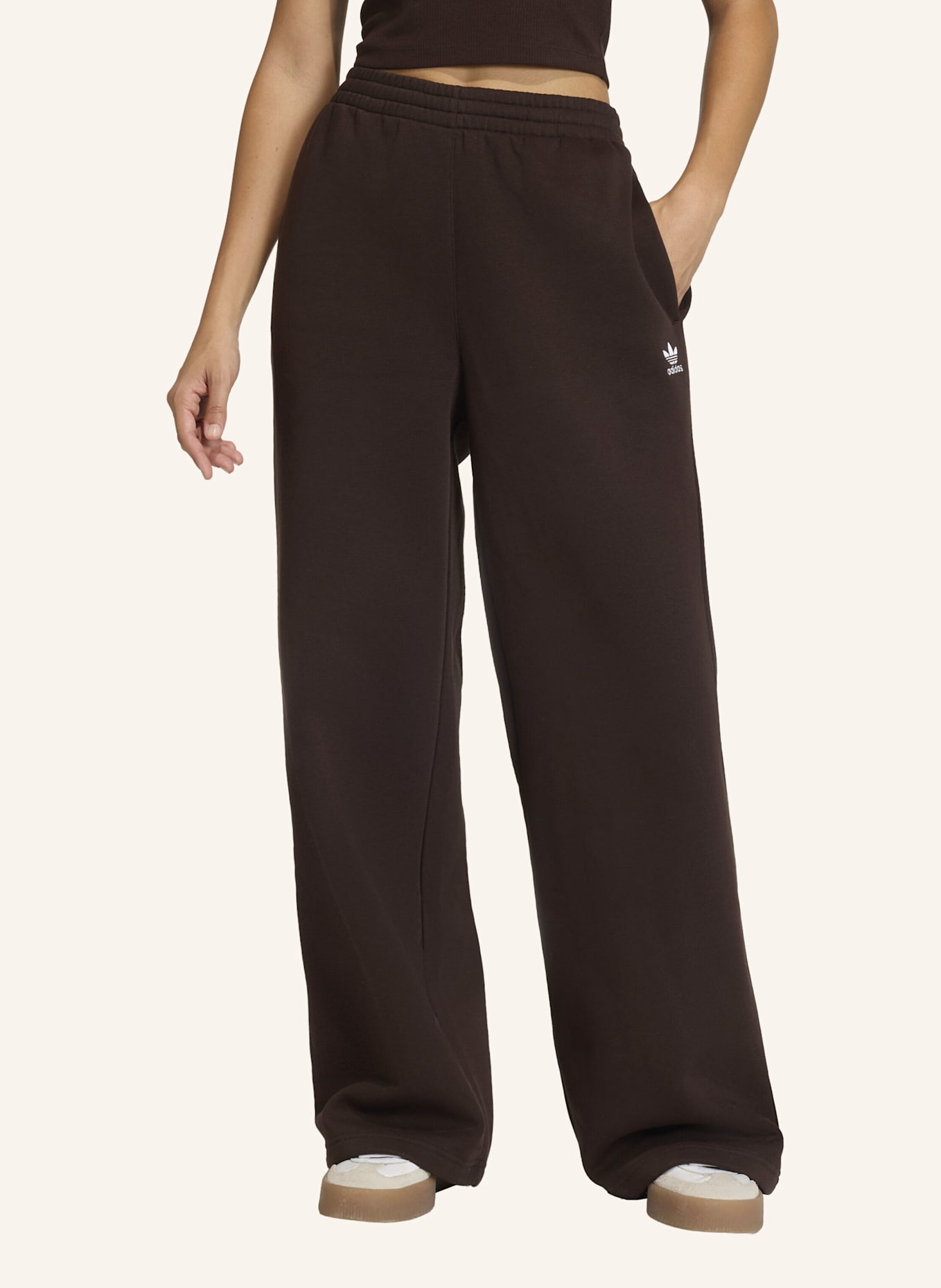 adidas Originals ESSENTIALS WIDE LEG HOSE: BRAUN