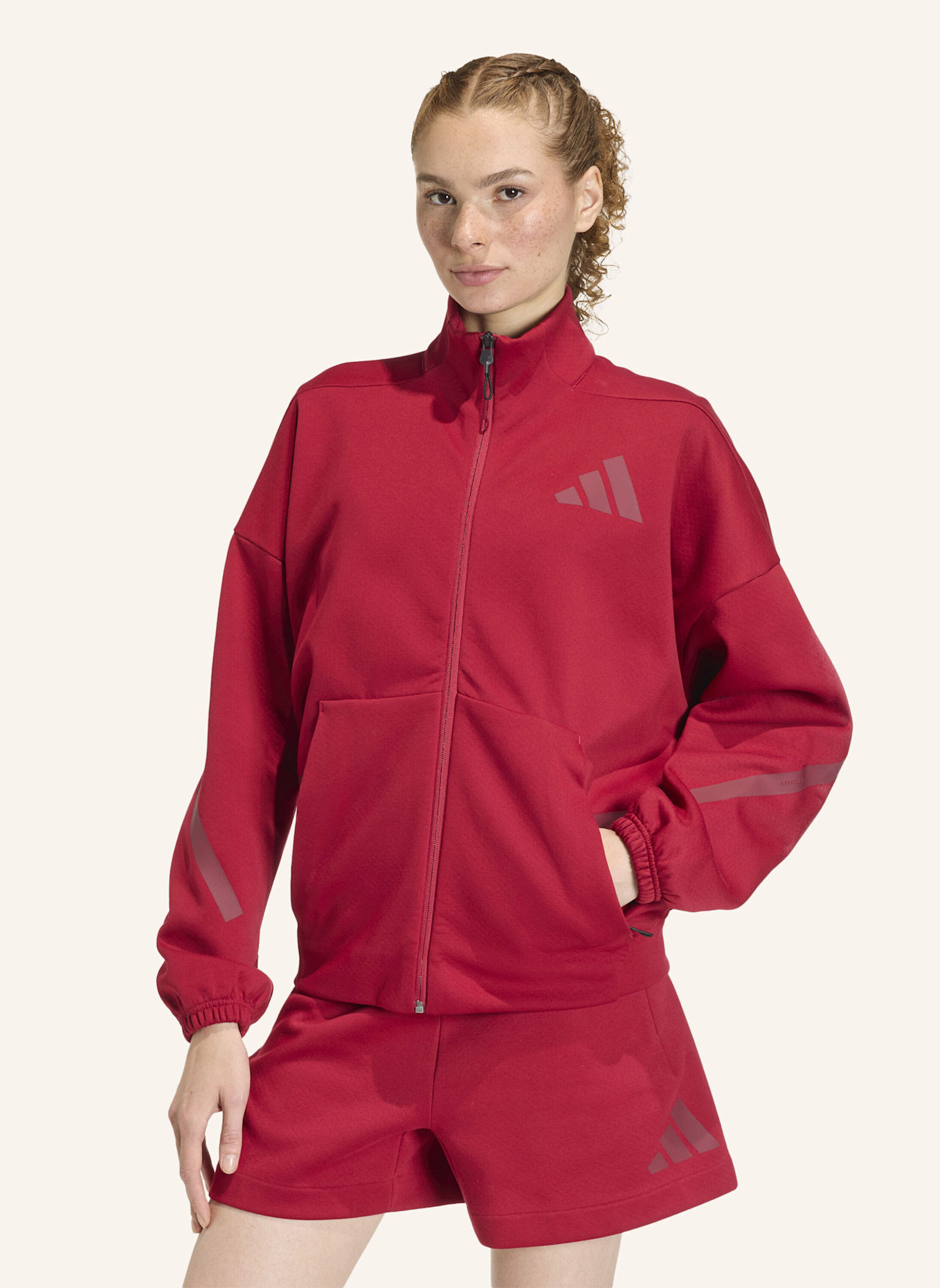 adidas Sweatjacke Z.N.E. TRACKTOP: ROT