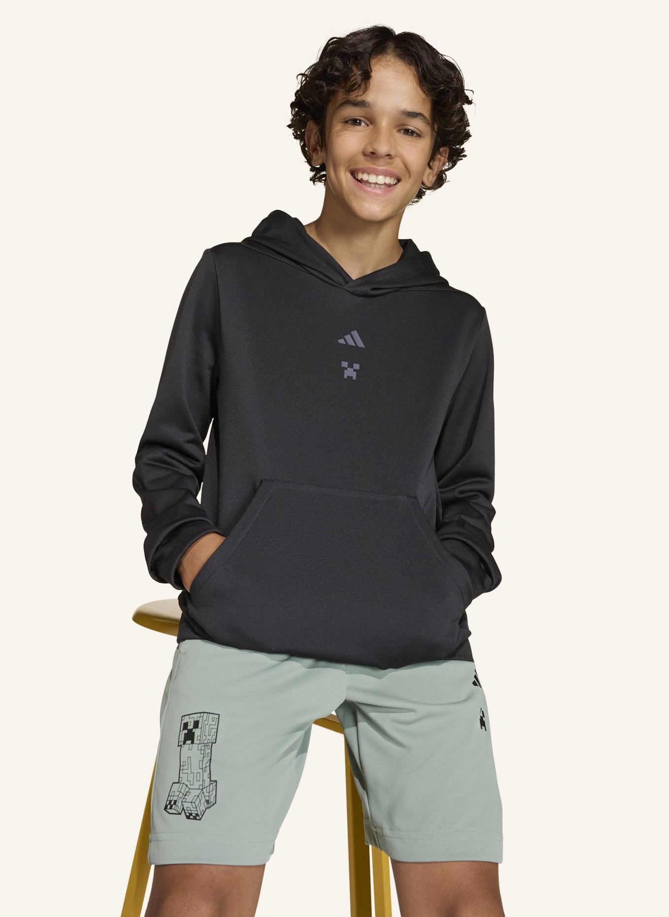 adidas ADIDAS MINECRAFT-TRAININGS-HOODIE: SCHWARZ