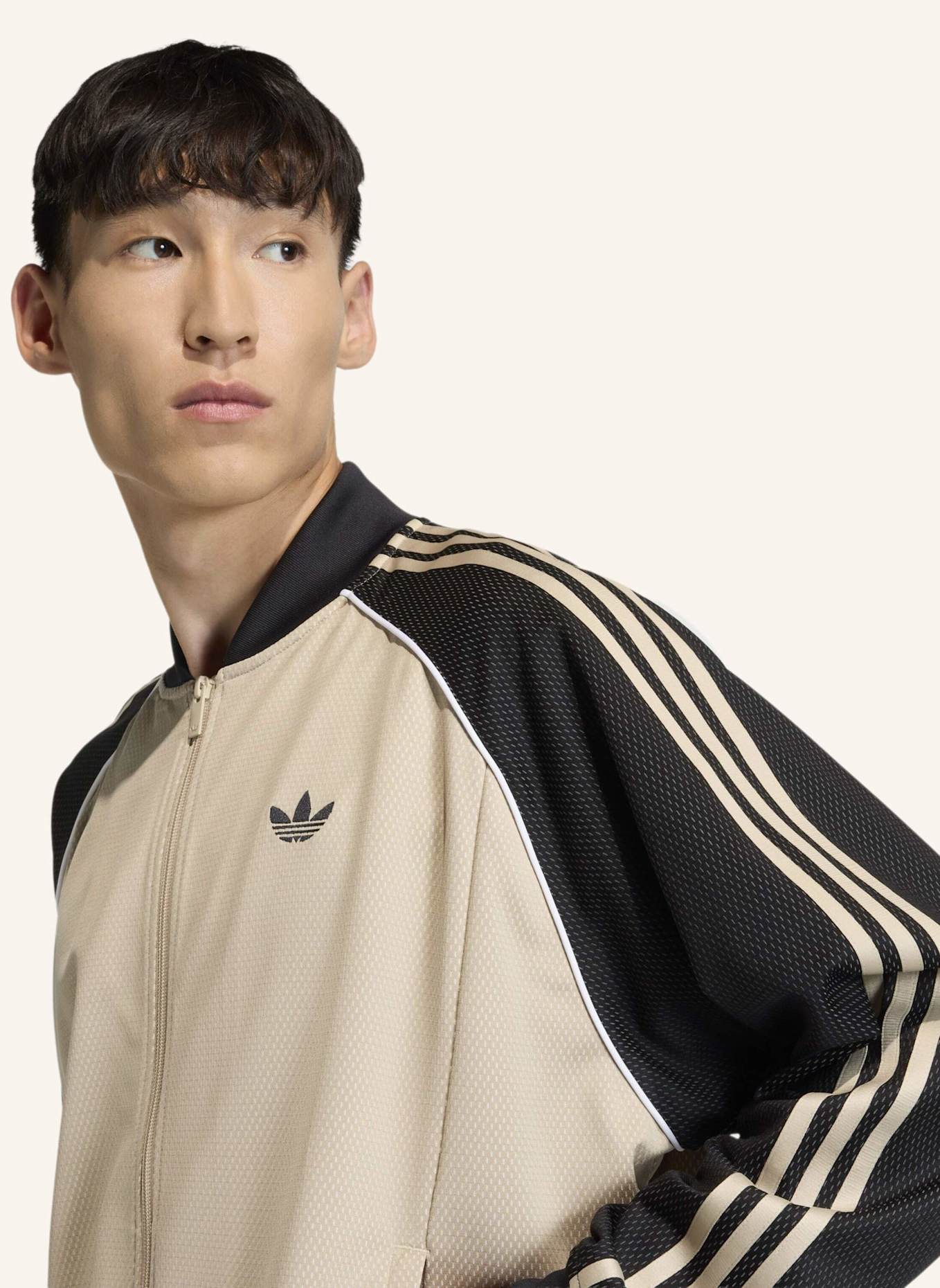 adidas Originals LOOSE MESH TRACKTOP: BEIGE