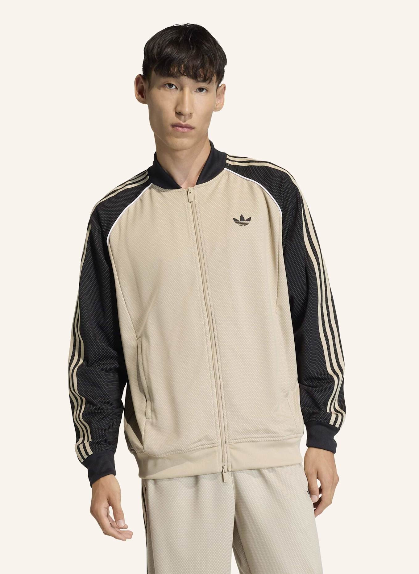 adidas Originals LOOSE MESH TRACKTOP: BEIGE