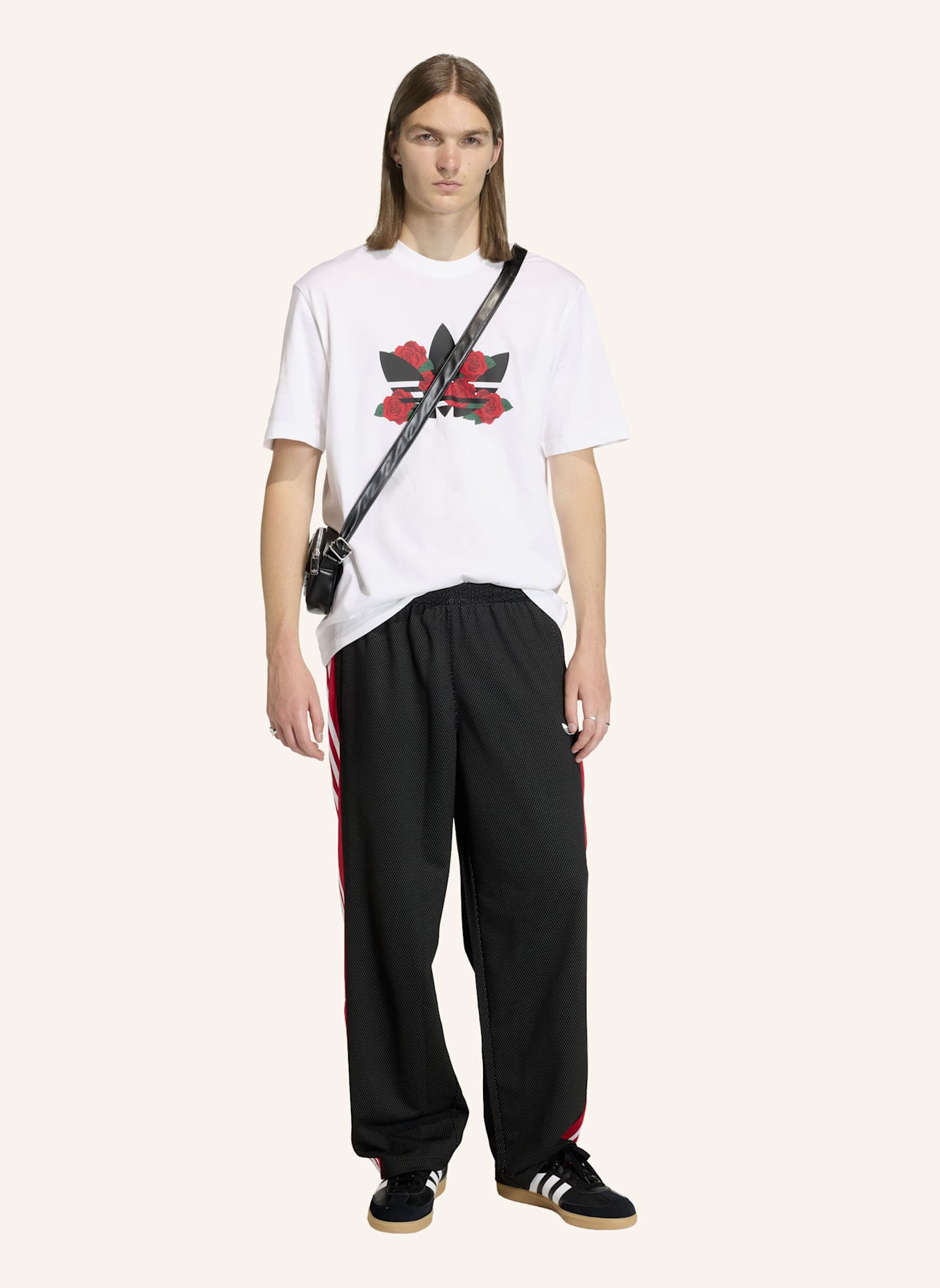 adidas Originals MESH-TRAININGSHOSE, LOCKER GESCHNITTEN: SCHWARZ