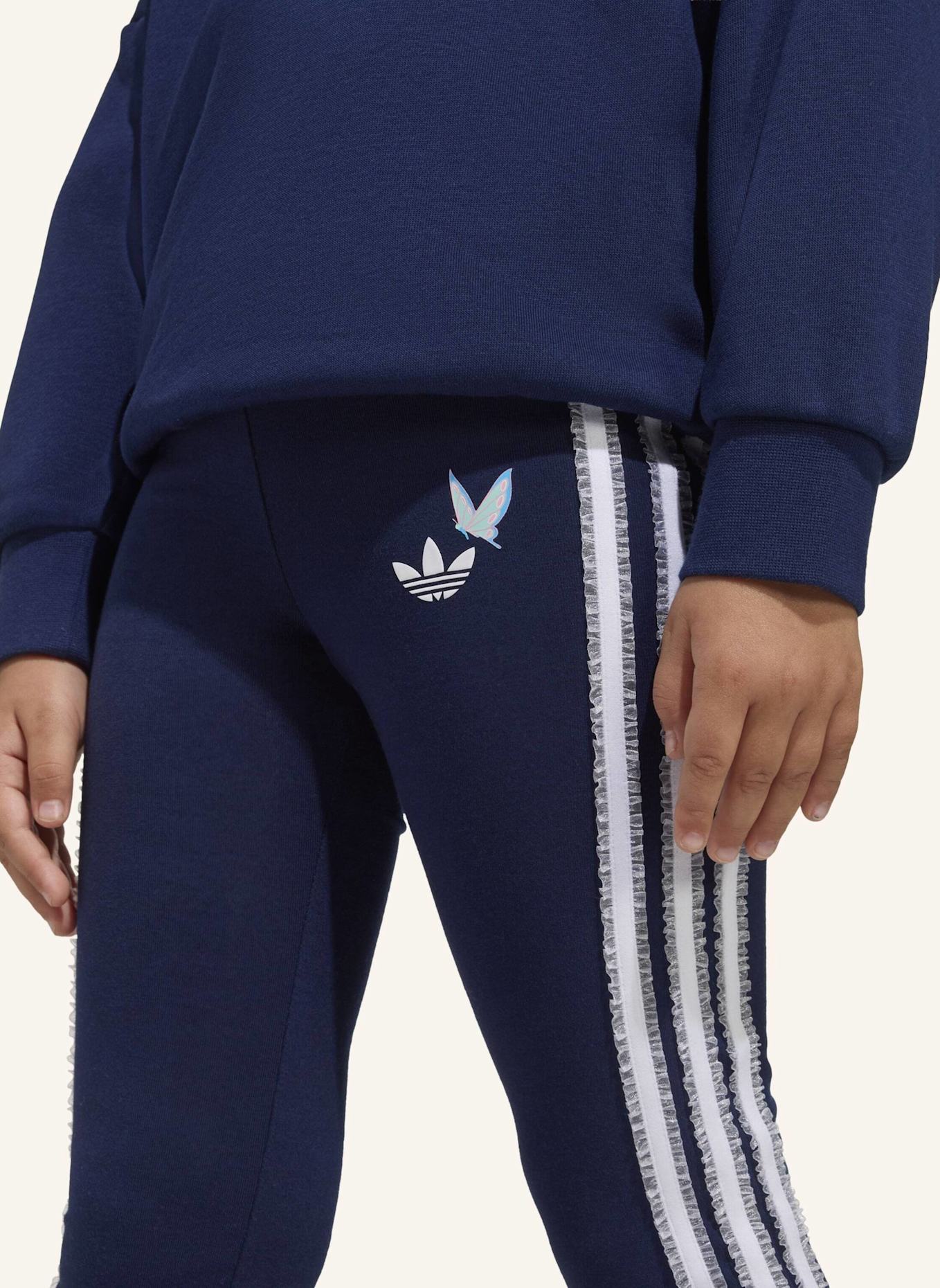 adidas Originals ADIDAS DISNEY CREW FLARED LEGGINGS SET: BLAU