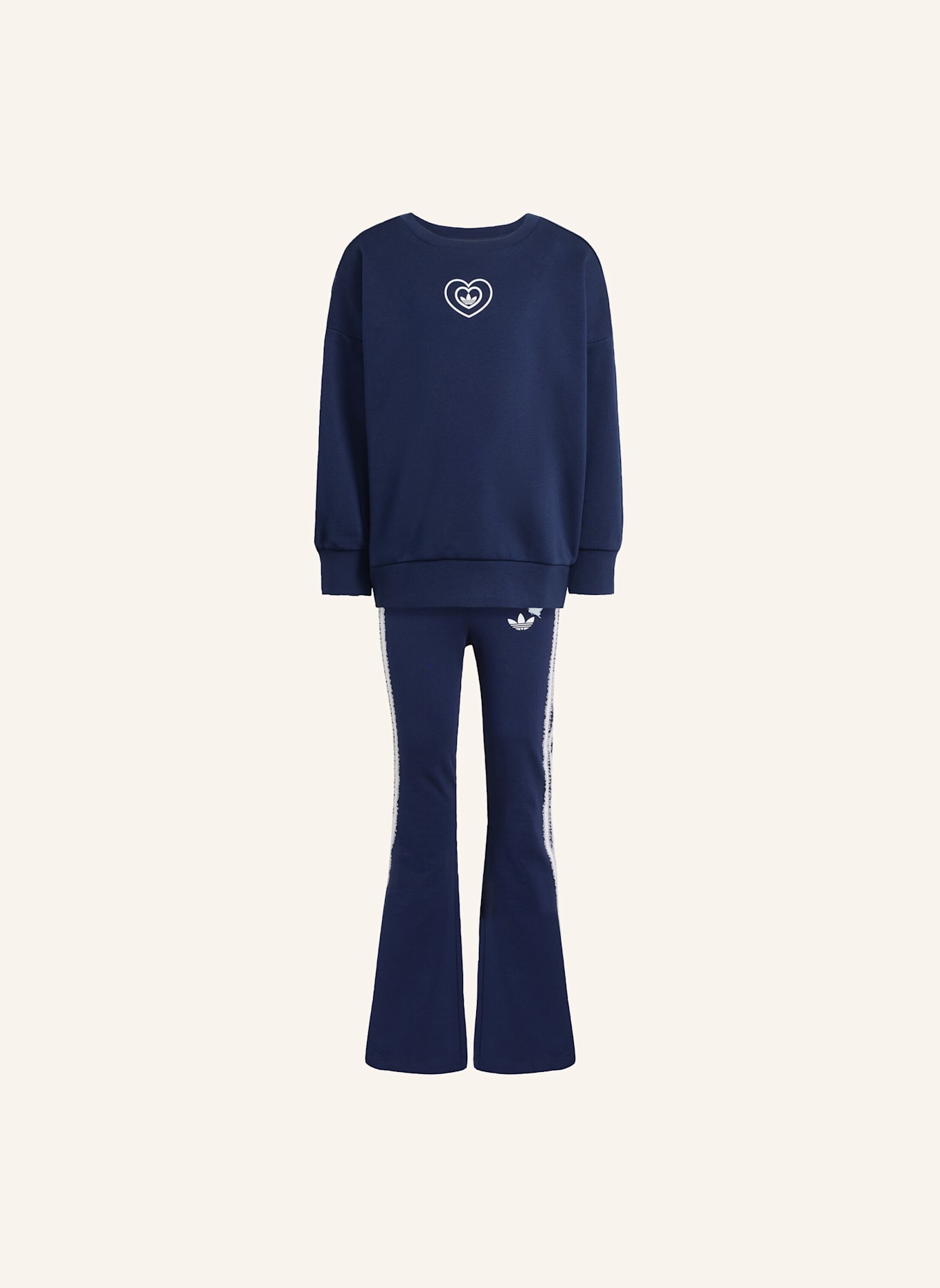 adidas Originals ADIDAS DISNEY CREW FLARED LEGGINGS SET: BLAU