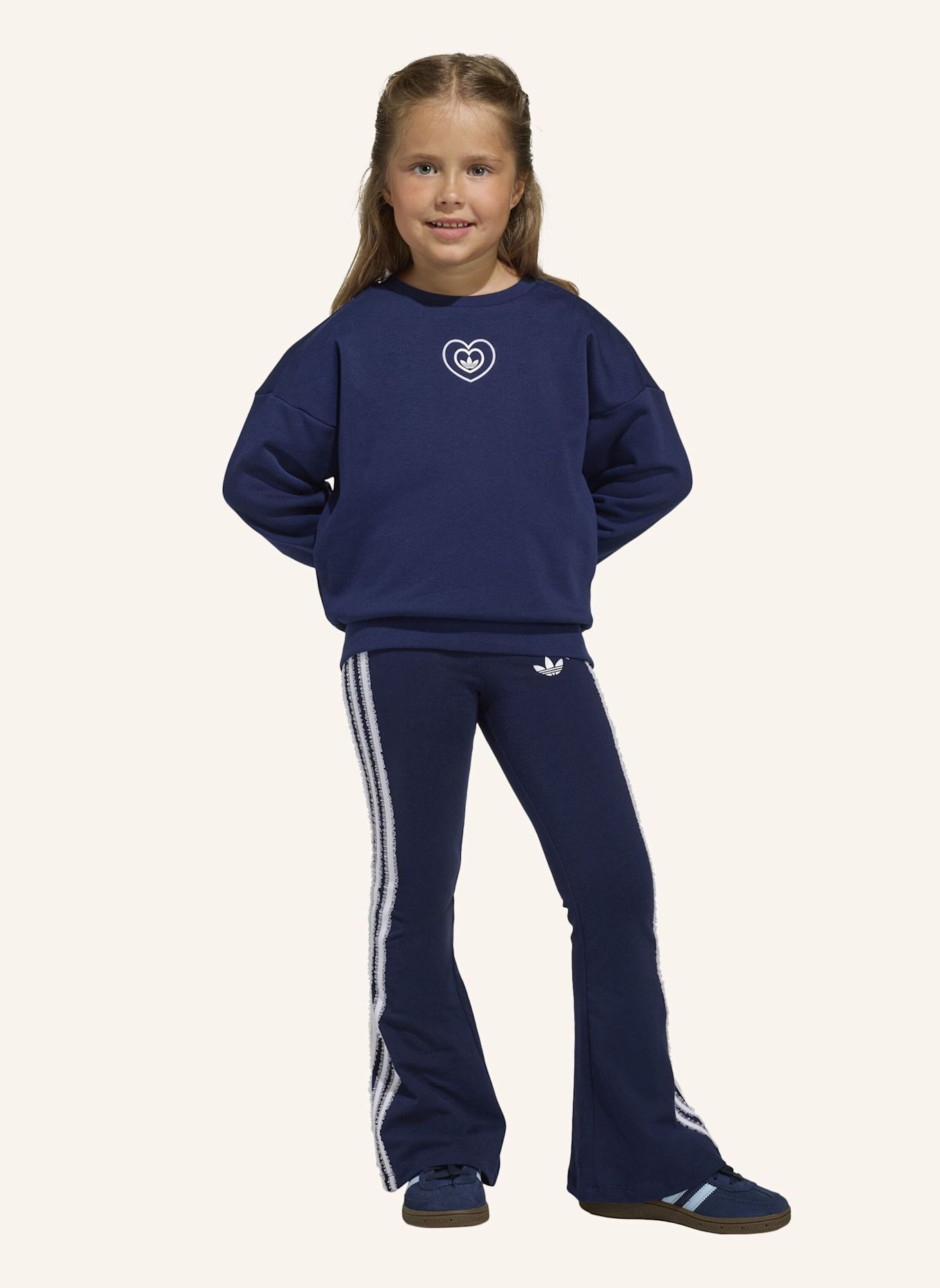 adidas Originals ADIDAS DISNEY CREW FLARED LEGGINGS SET: BLAU