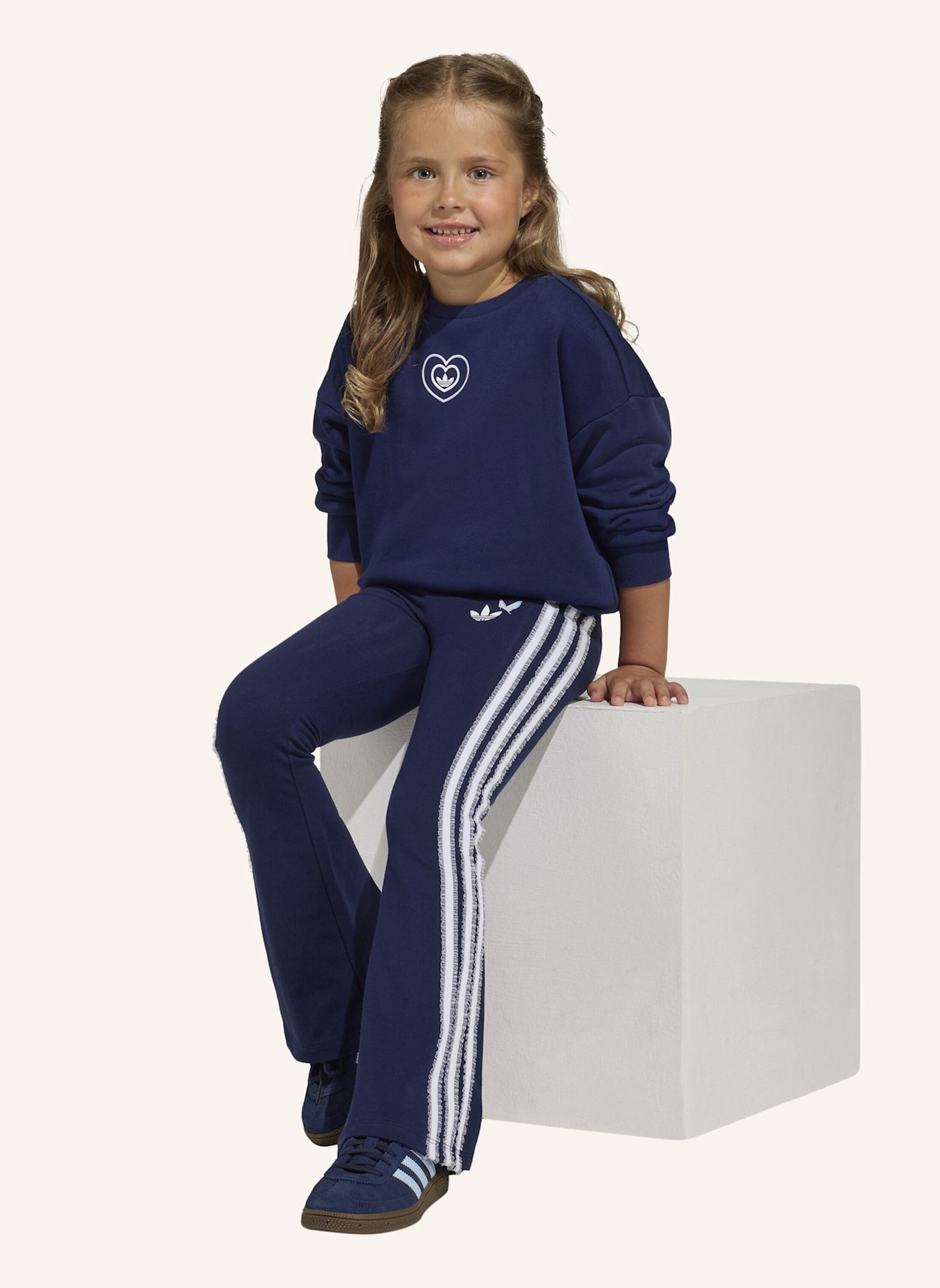 adidas Originals ADIDAS DISNEY CREW FLARED LEGGINGS SET: BLAU