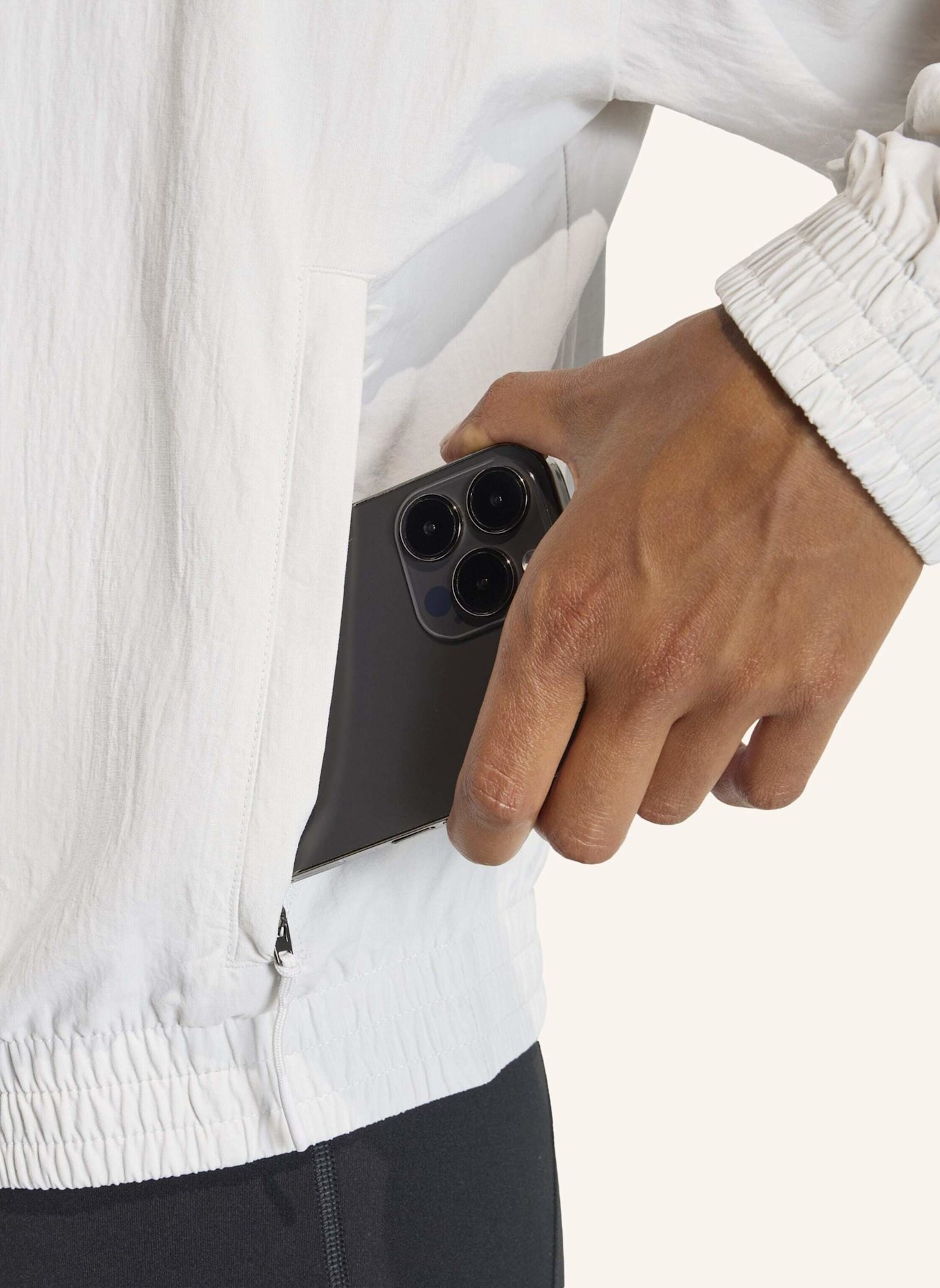 adidas ADI365 CHEERING JACKET: GRAU