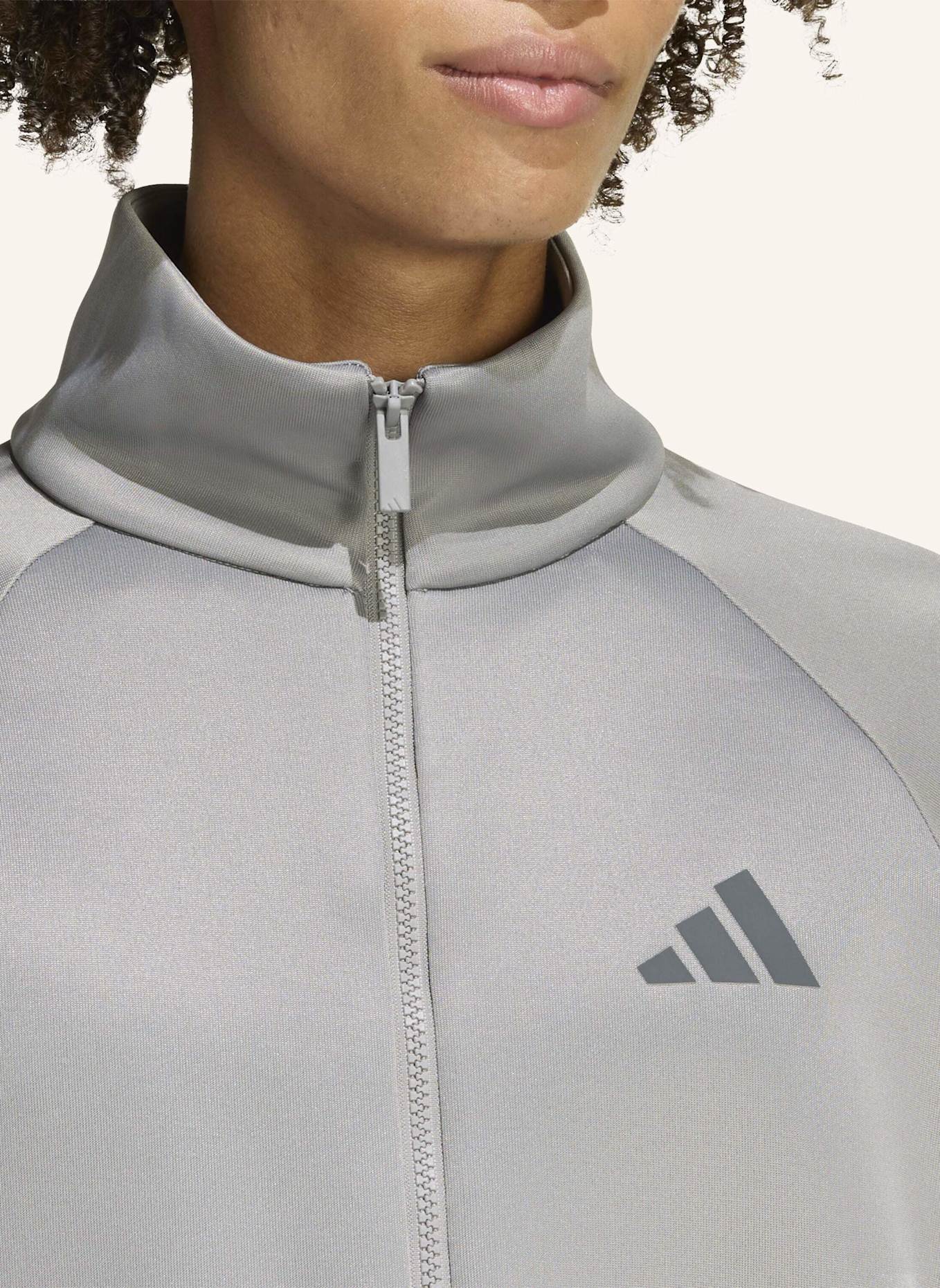 adidas STADIUM TRAININGSJACKE: GRAU/ BLAU