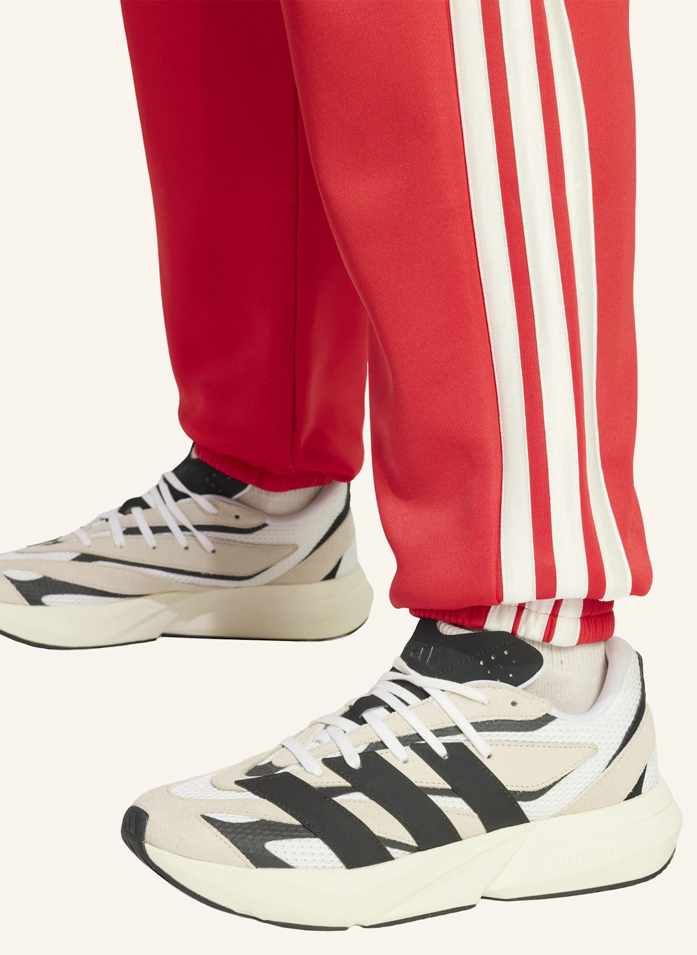 adidas STADIUM TRAININGSHOSE: ROT/ WEISS