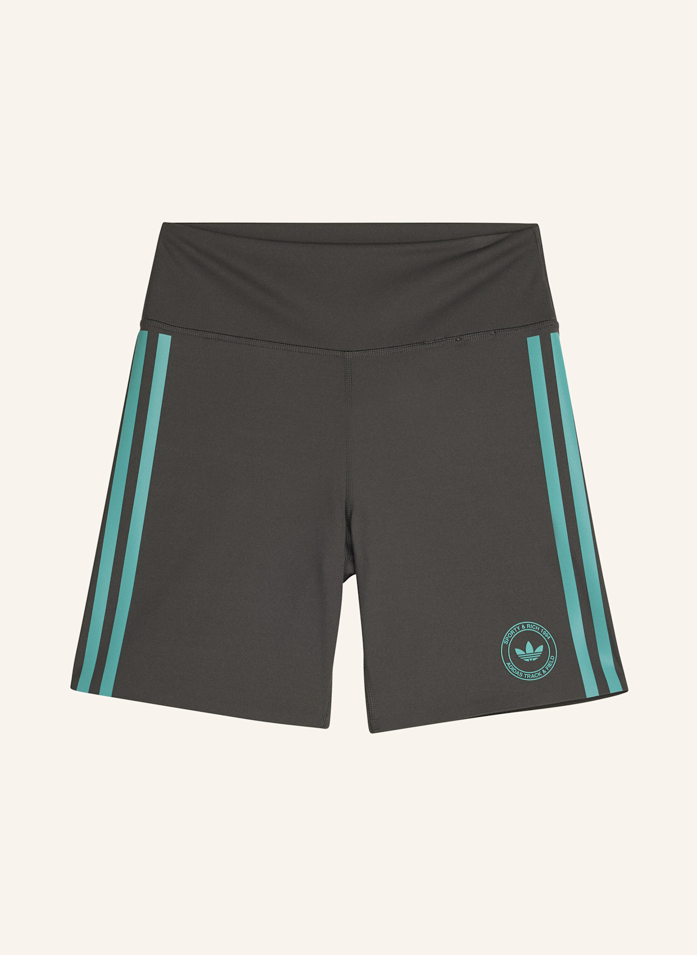 adidas Originals SPORTY & RICH SHORT LEGGINGS: GRAU