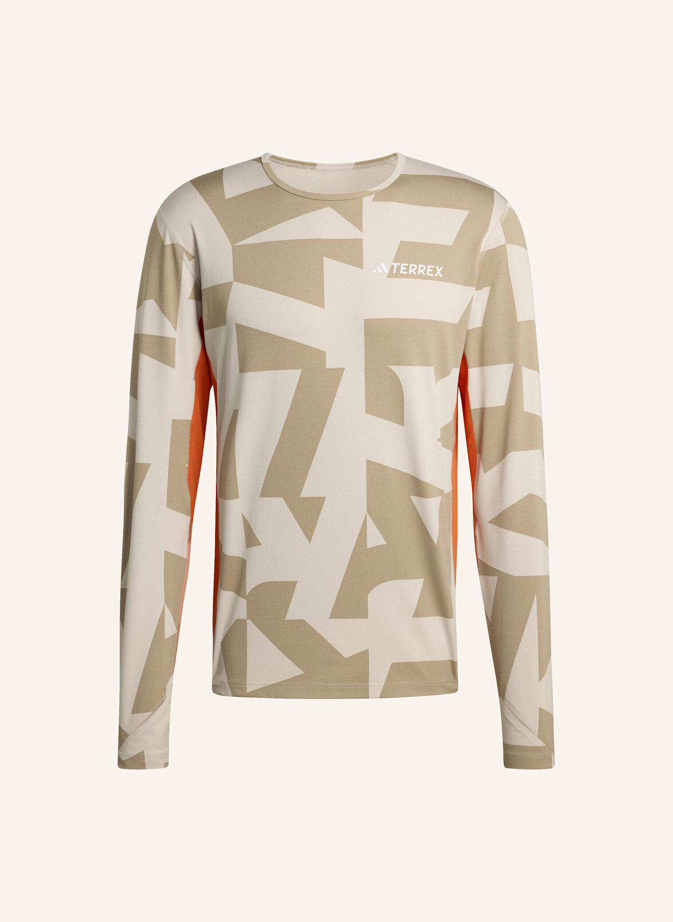 adidas TERREX MULTI SYNTHETIC BASELAYER LONGSLEEVE: BEIGE