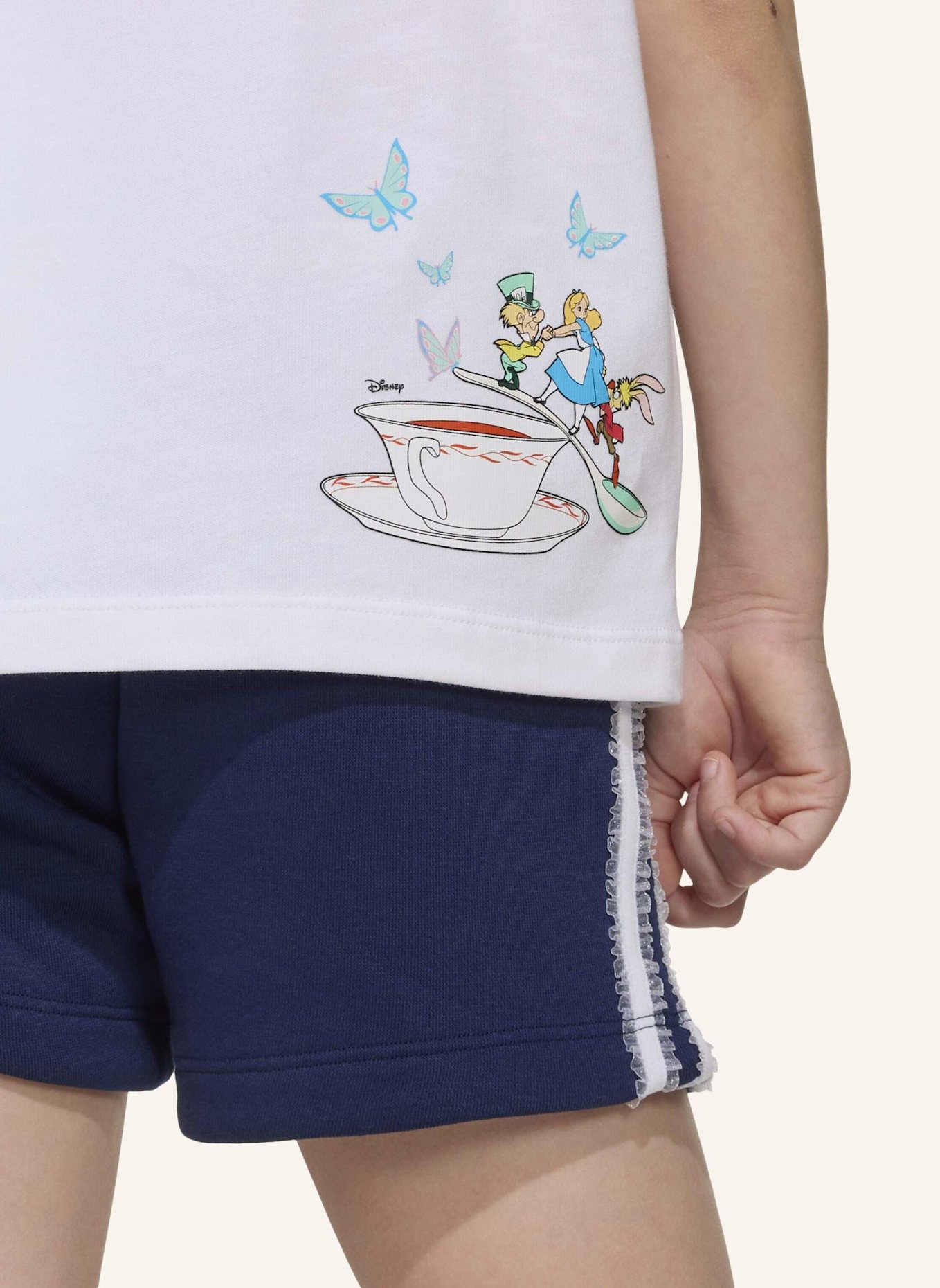 adidas Originals ADIDAS DISNEY SHORT T-SHIRT-SET: WEISS/ BLAU