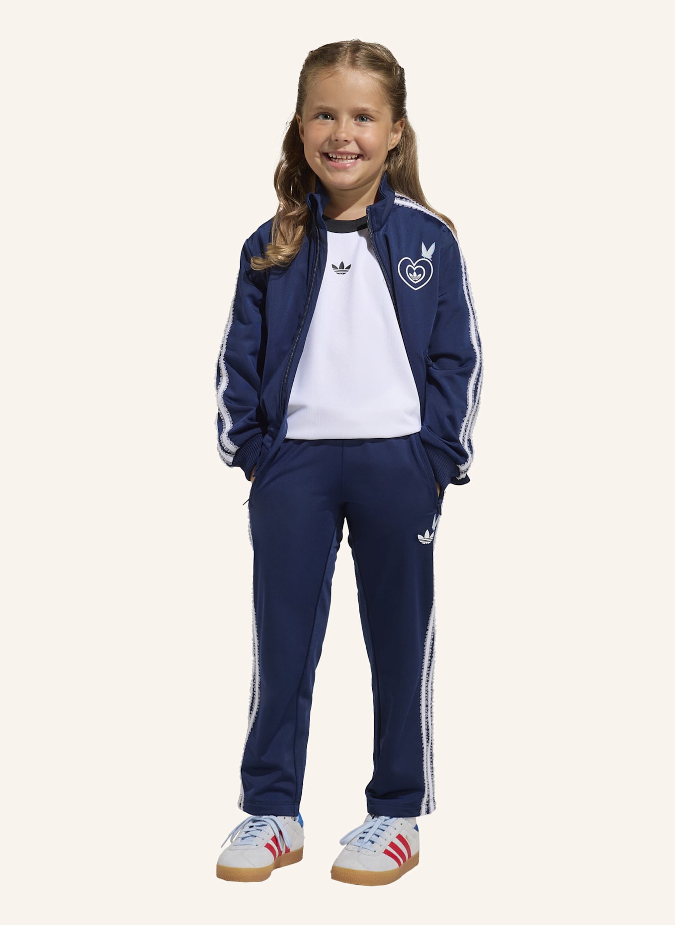 adidas Originals ADIDAS DISNEY FIREBIRD TRAININGSANZUG: BLAU/ WEISS