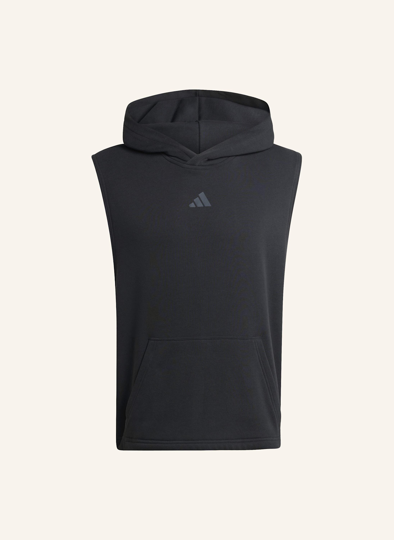 adidas POWER WORKOUT TANKTOP MIT KAPUZE: SCHWARZ
