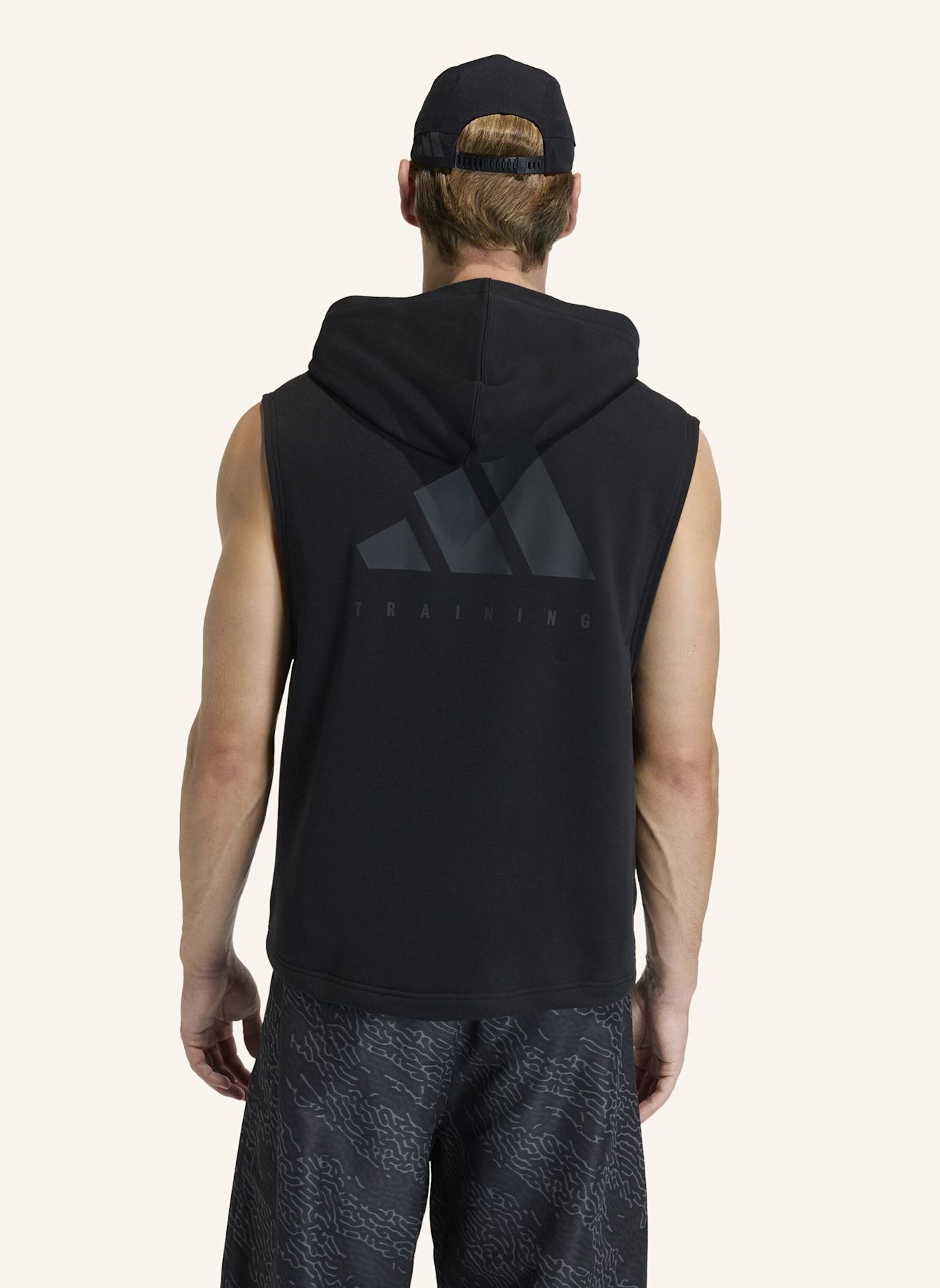 adidas POWER WORKOUT TANKTOP MIT KAPUZE: SCHWARZ