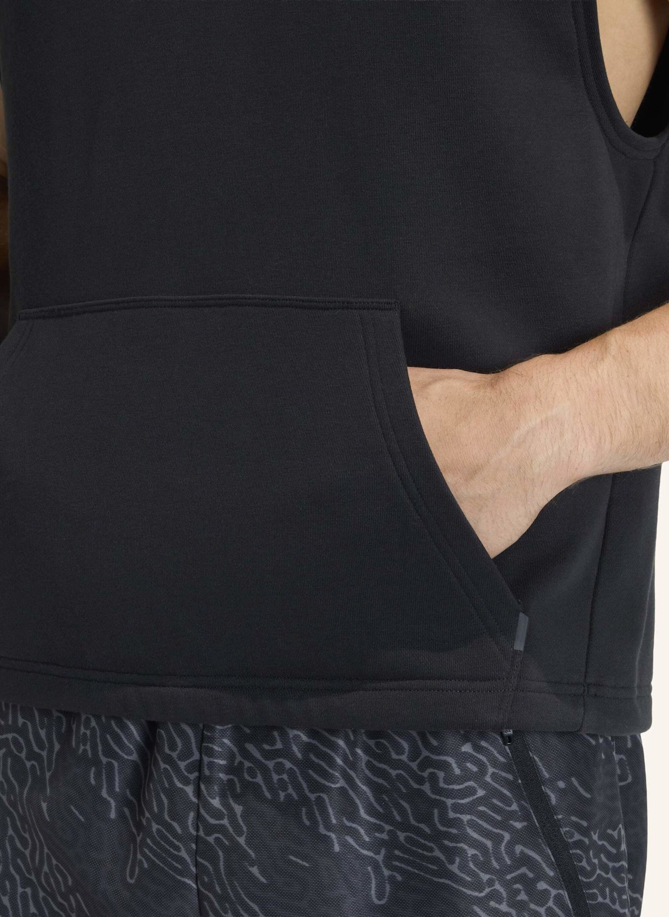 adidas POWER WORKOUT TANKTOP MIT KAPUZE: SCHWARZ