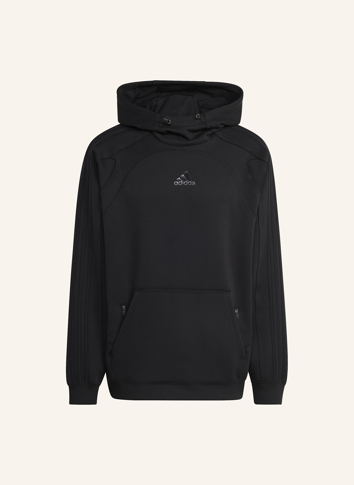 adidas Originals SPACER CUTLINE HOODIE: SCHWARZ