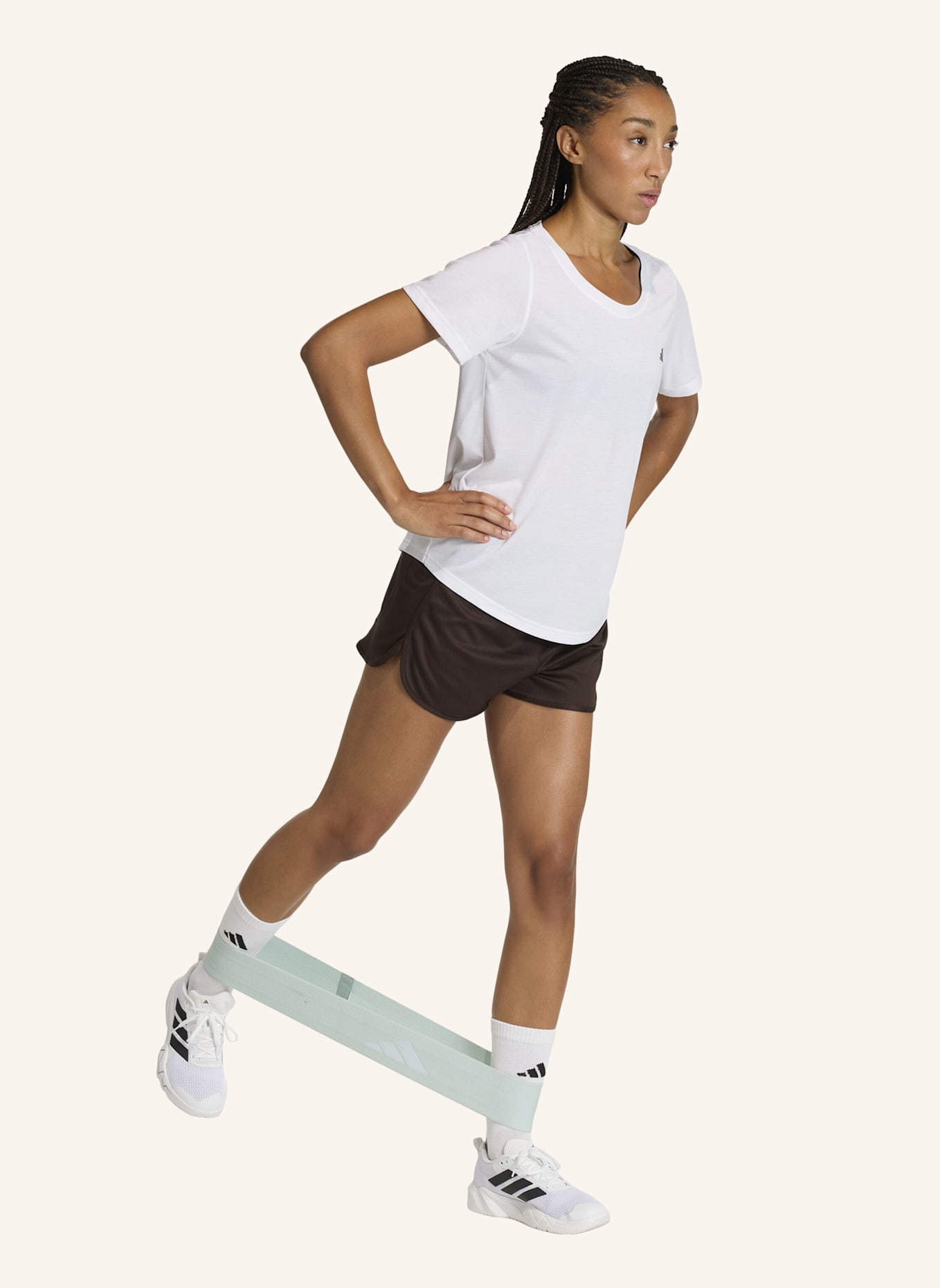 adidas T-Shirt WORKOUT ESSENTIALS: WEISS