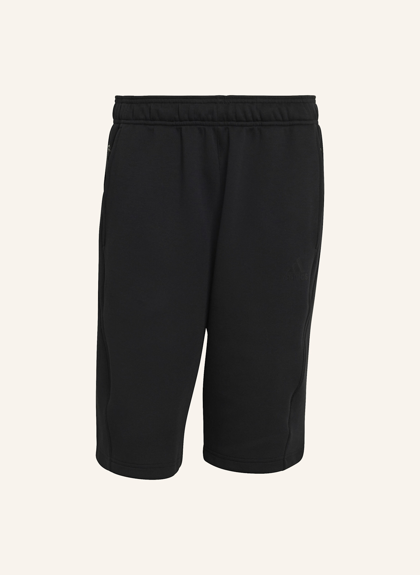 adidas Originals SPACER CUTLINE CREW SHORTS: SCHWARZ