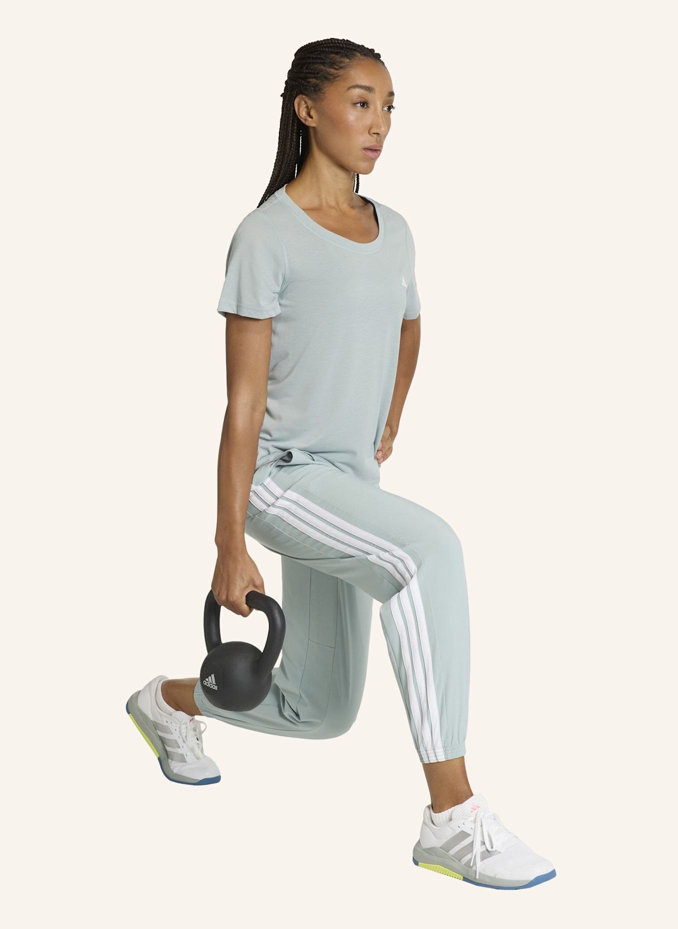 adidas T-Shirt WORKOUT ESSENTIALS: GRÜN