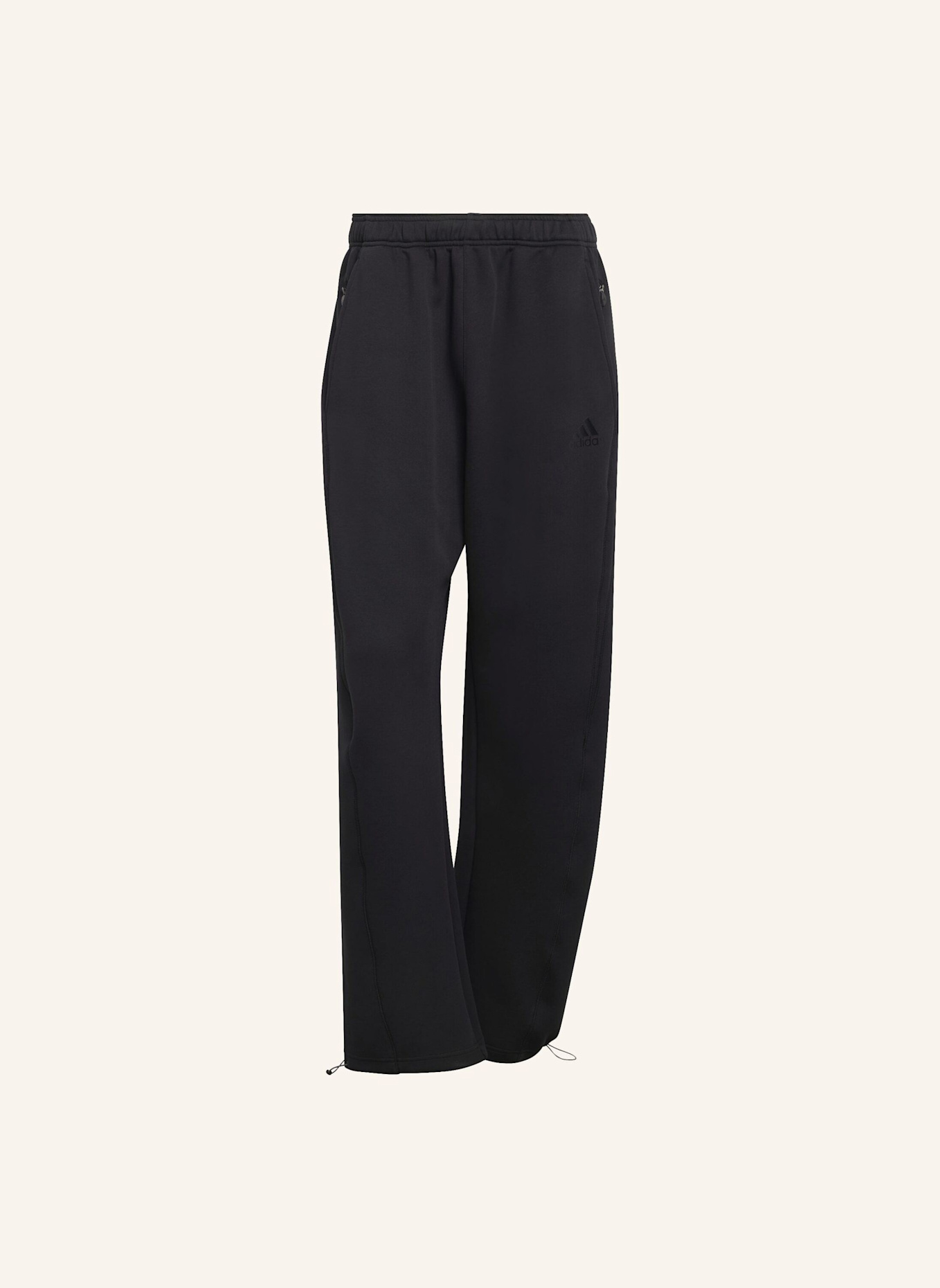 adidas Originals SPACER CUTLINE OPEN HEM HOSE: SCHWARZ