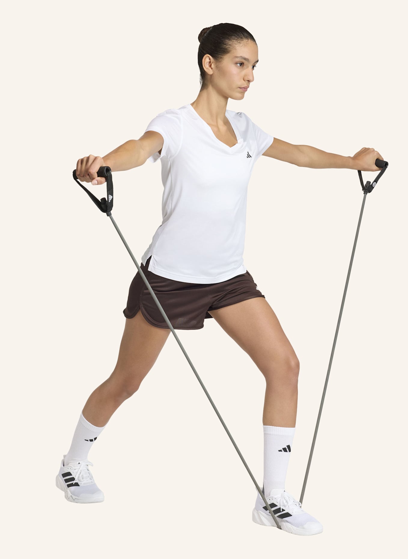 adidas T-Shirt WORKOUT ESSENTIALS: WEISS