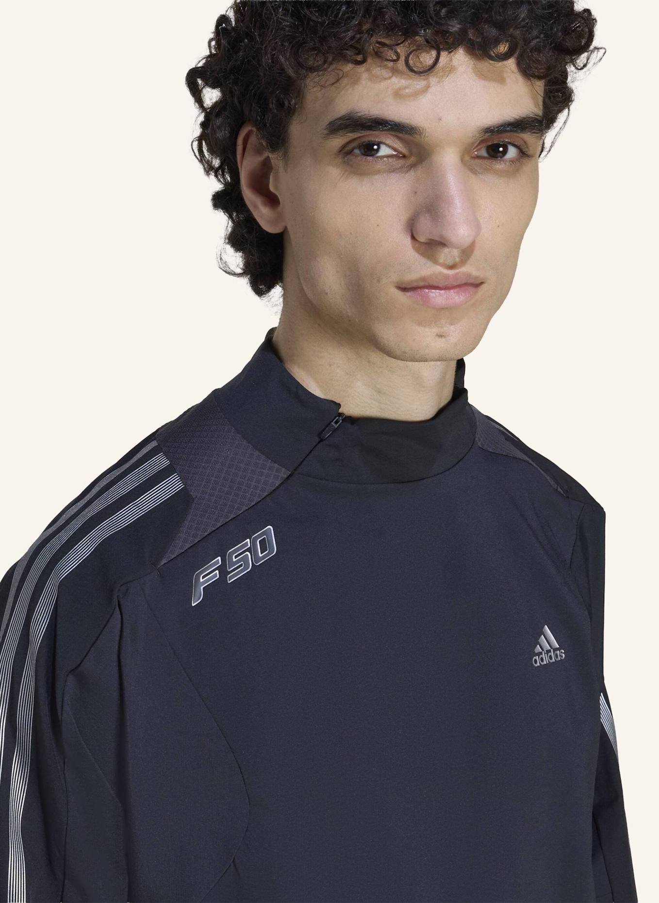 adidas Originals F50 SLIM JERSEY LANGARM: SCHWARZ