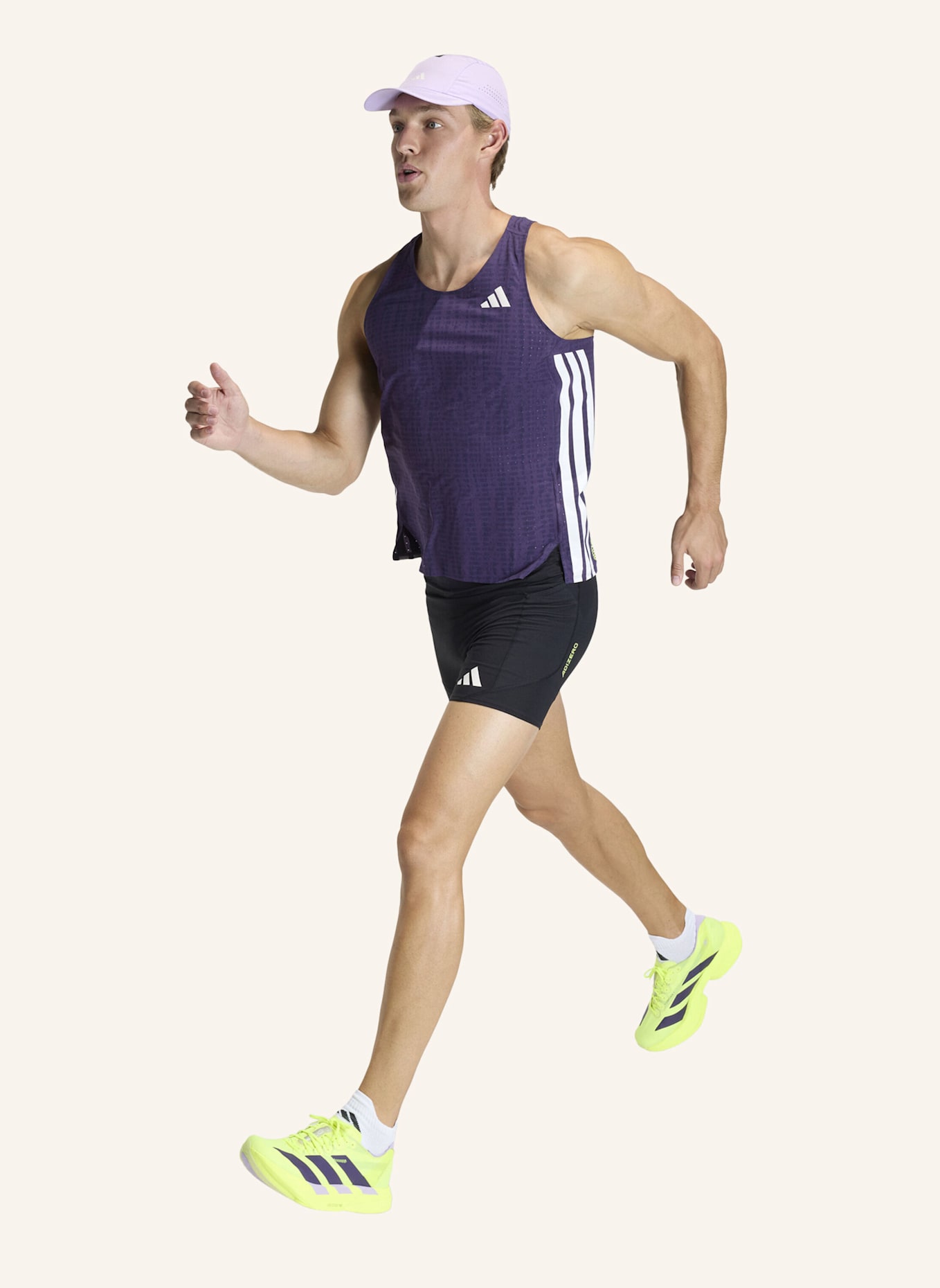 adidas Laufshorts ADIZERO S TGT: SCHWARZ