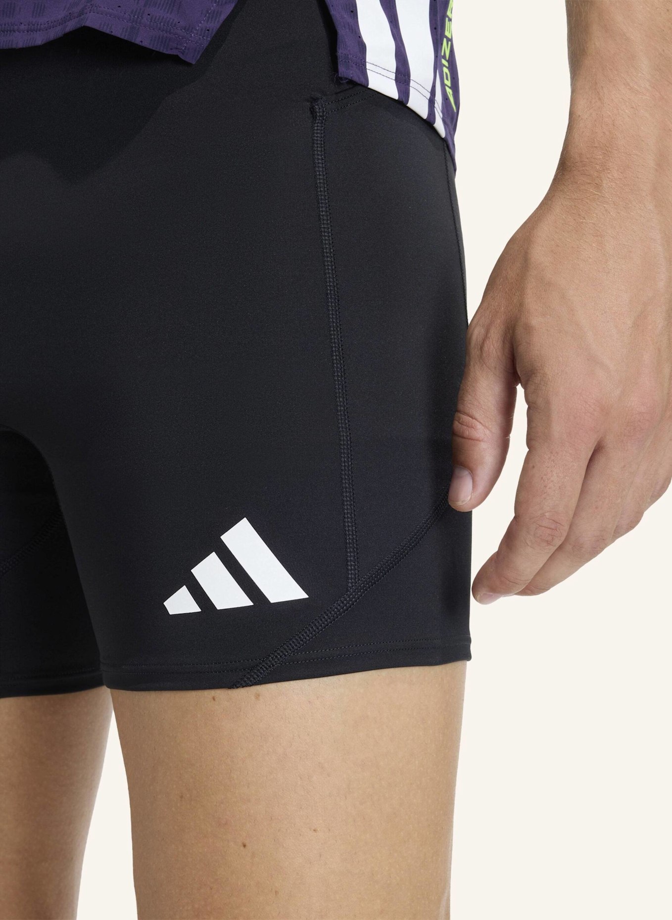 adidas Laufshorts ADIZERO S TGT: SCHWARZ