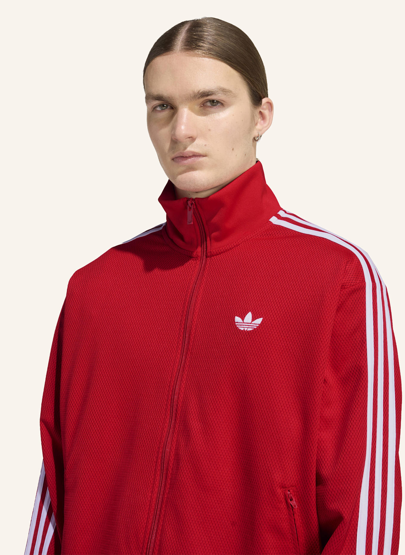 adidas Originals FIREBIRD ADICOLOR MESH TRACK TOP: ROT