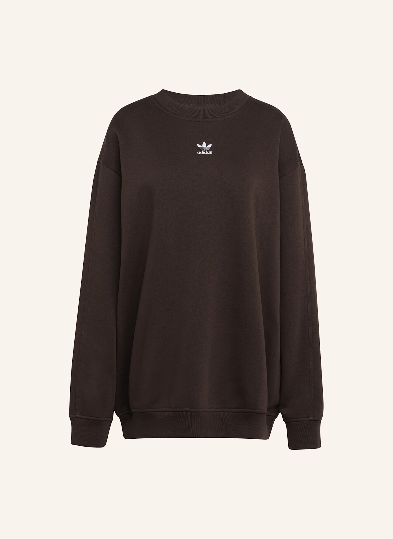 adidas Originals ESSENTIALS LONG OVERSIZED SWEATSHIRT: BRAUN