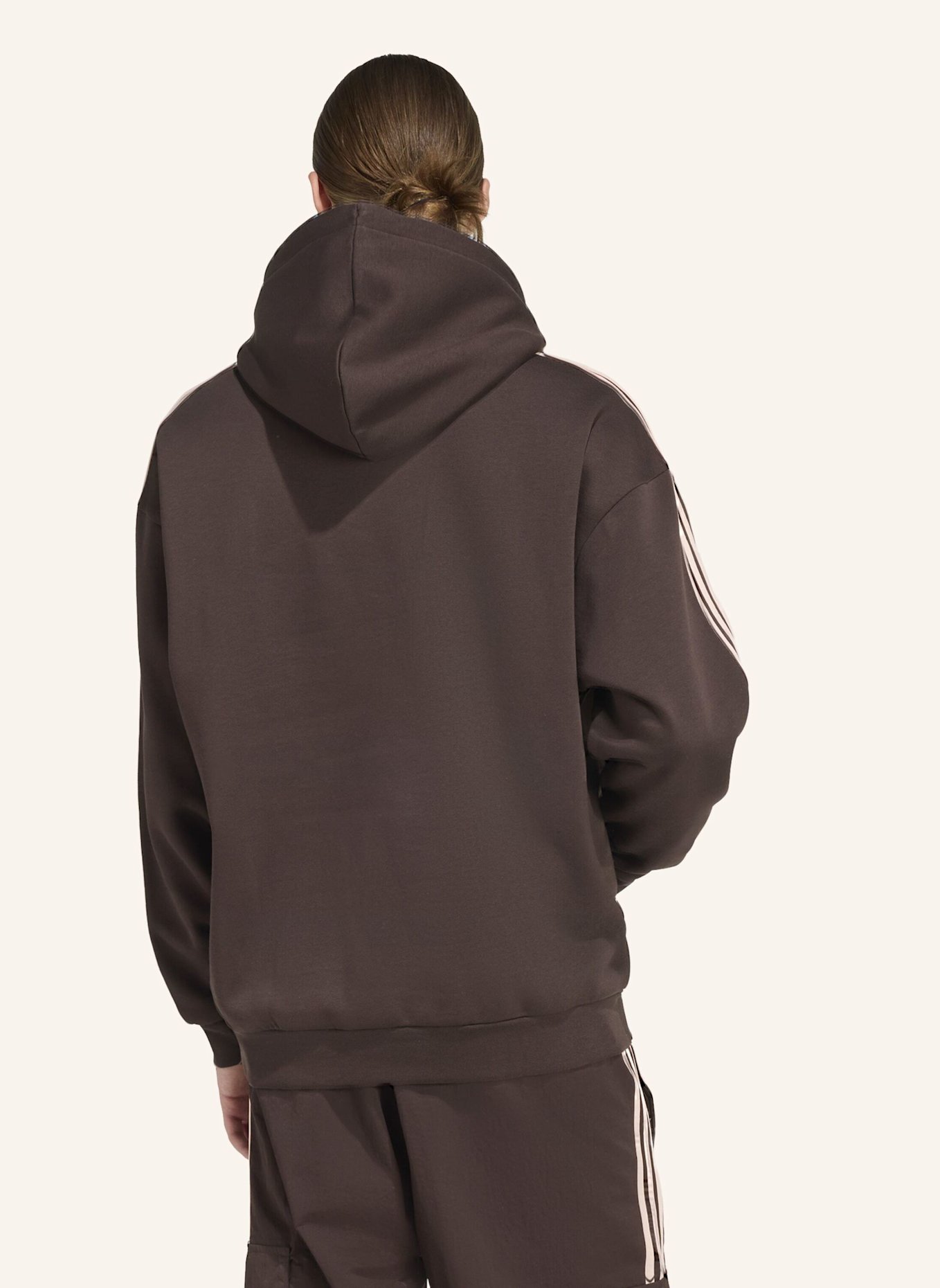 adidas Originals ADICOLOR CLASSICS 3-STREIFEN HOODIE: BRAUN