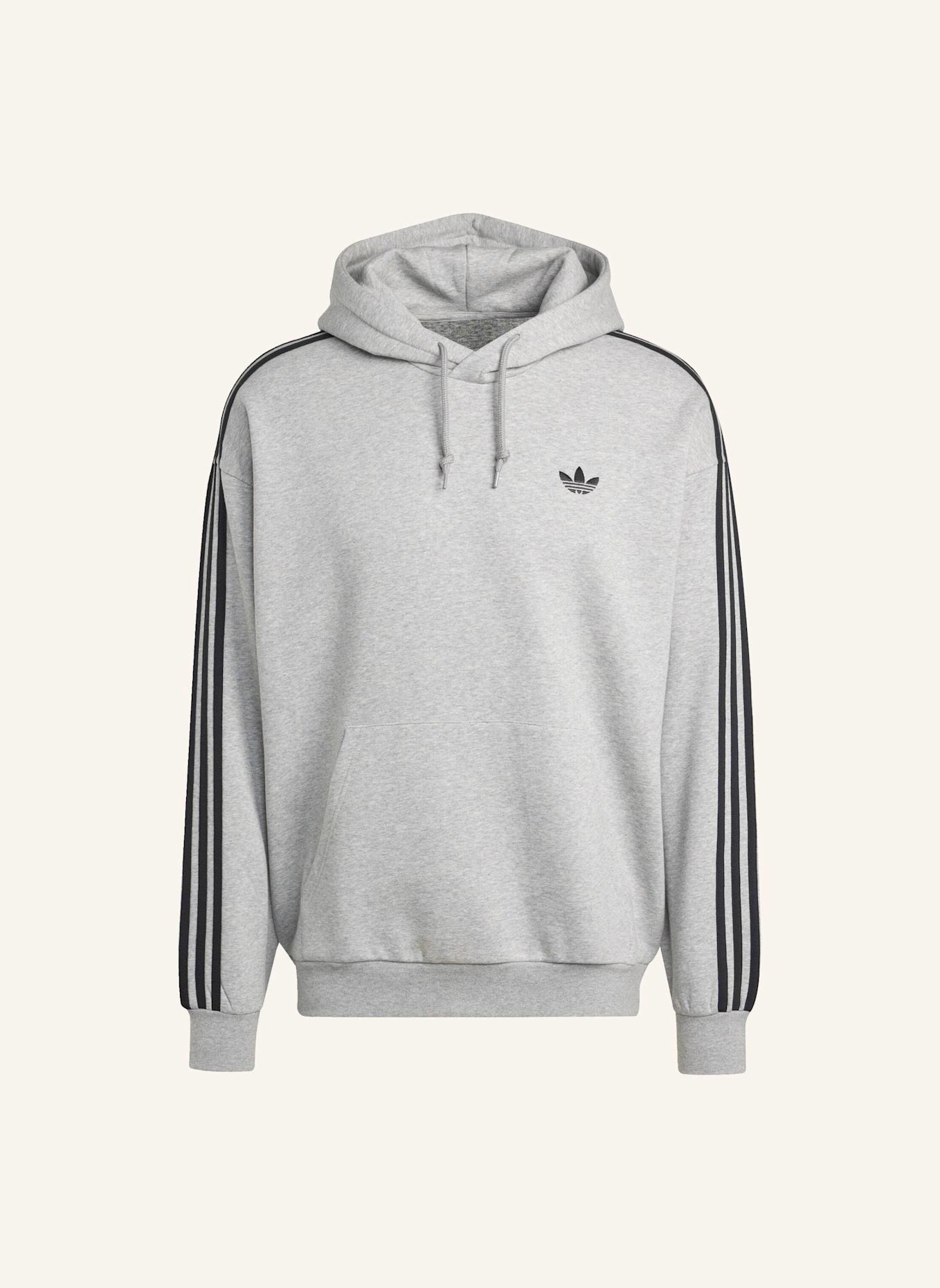 adidas Originals ADICOLOR CLASSICS 3-STREIFEN HOODIE: GRAU