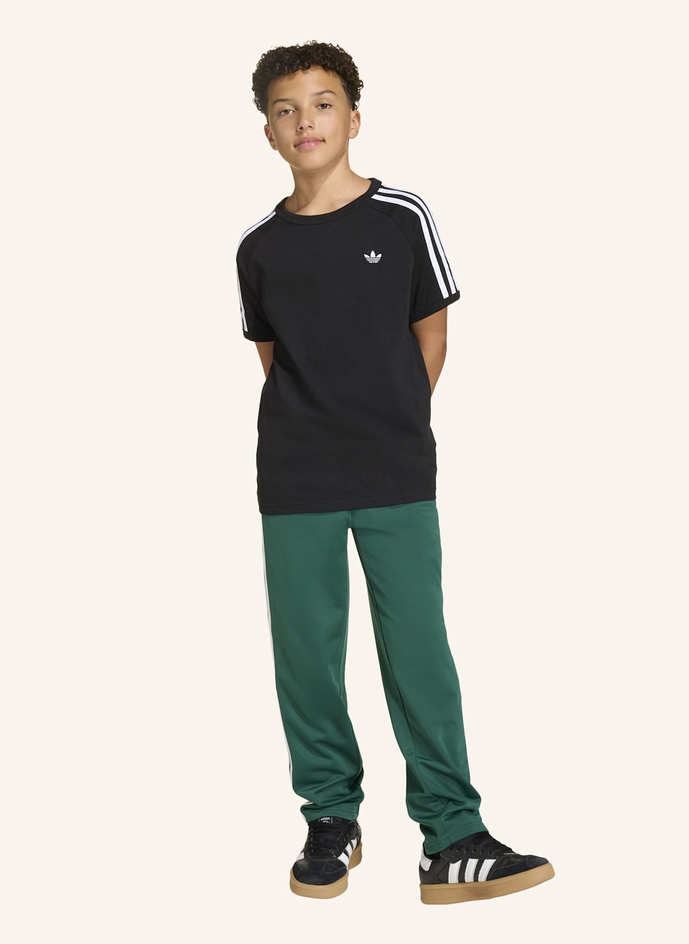 adidas Originals T-Shirt 3-STREIFEN: SCHWARZ/ WEISS