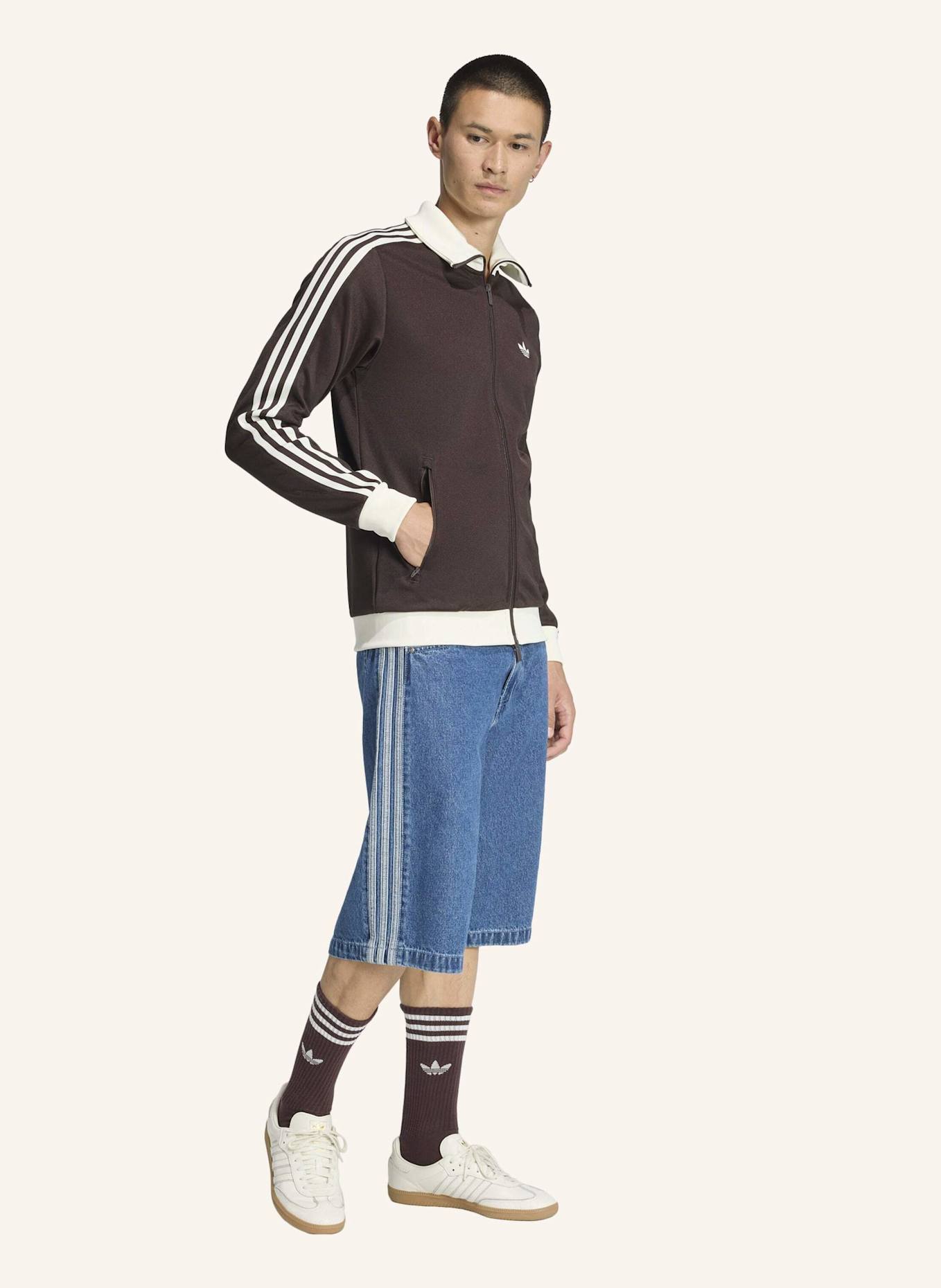 adidas Originals CLASSIC TRACKTOP: BRAUN/ WEISS