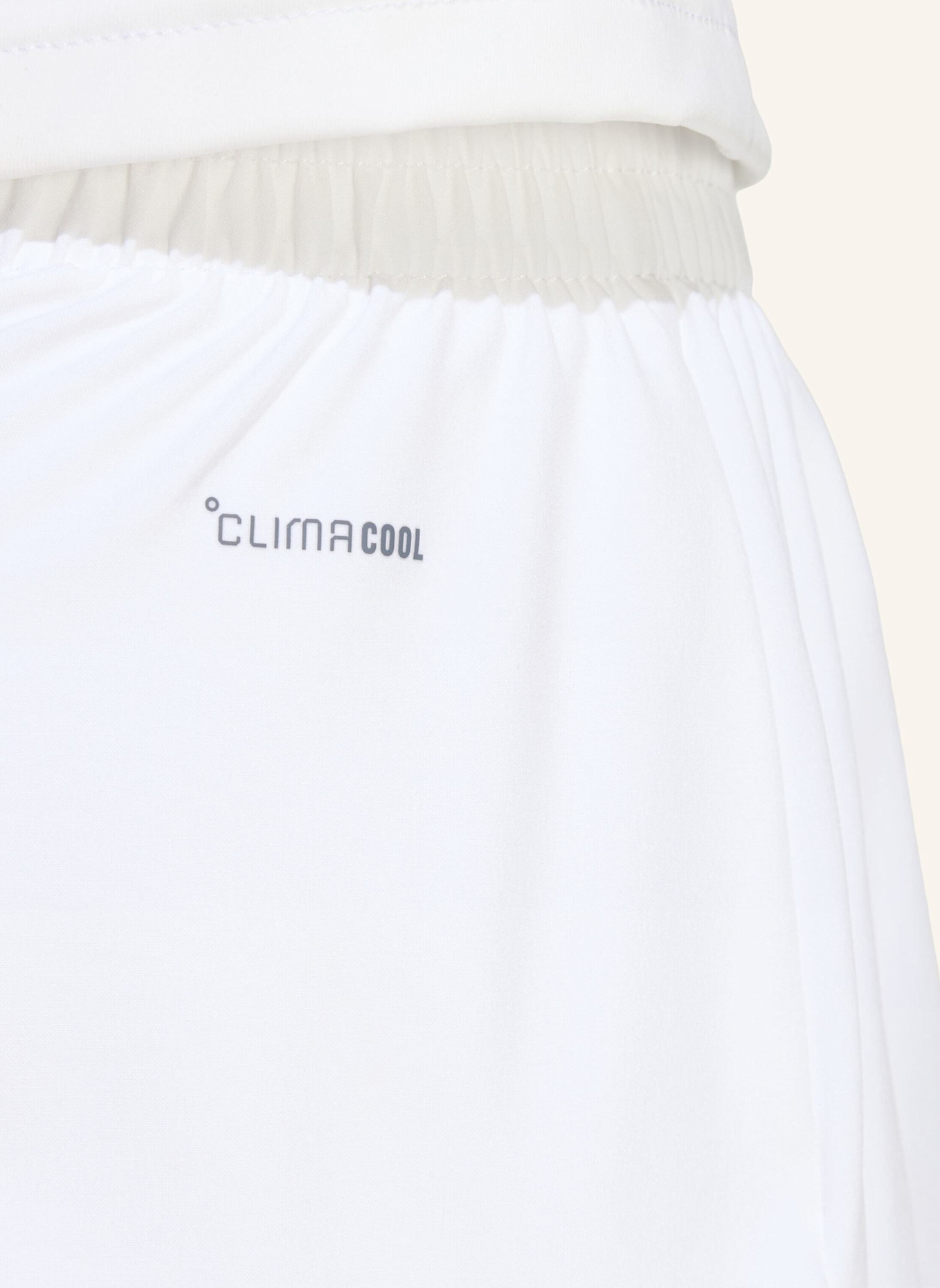 adidas TENNIS CLIMACOOL 2IN1 MATCH SHORTS: WEISS