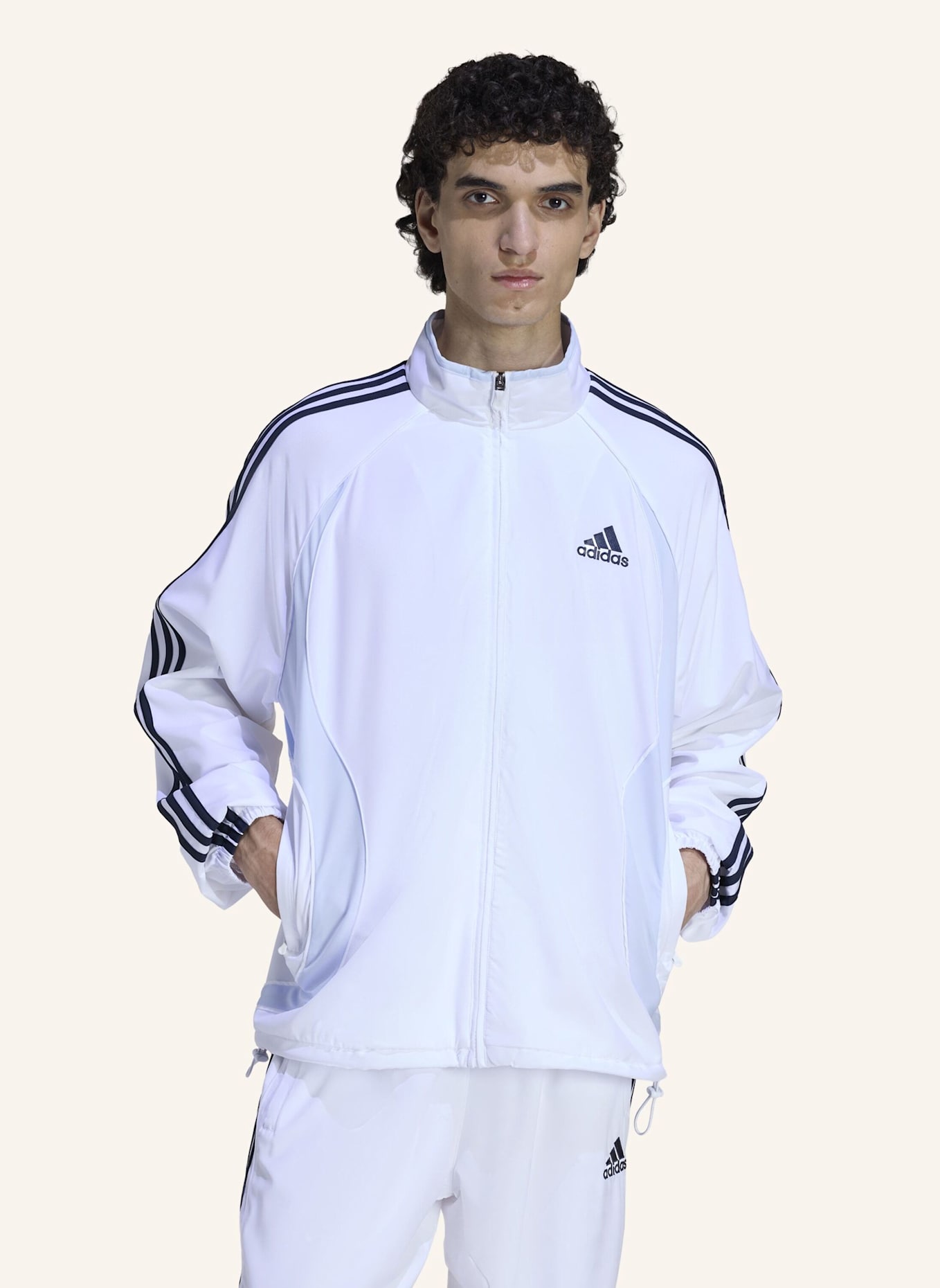 adidas Originals TEAMGEIST ADICOLOR ORIGINALS JACKE: WEISS