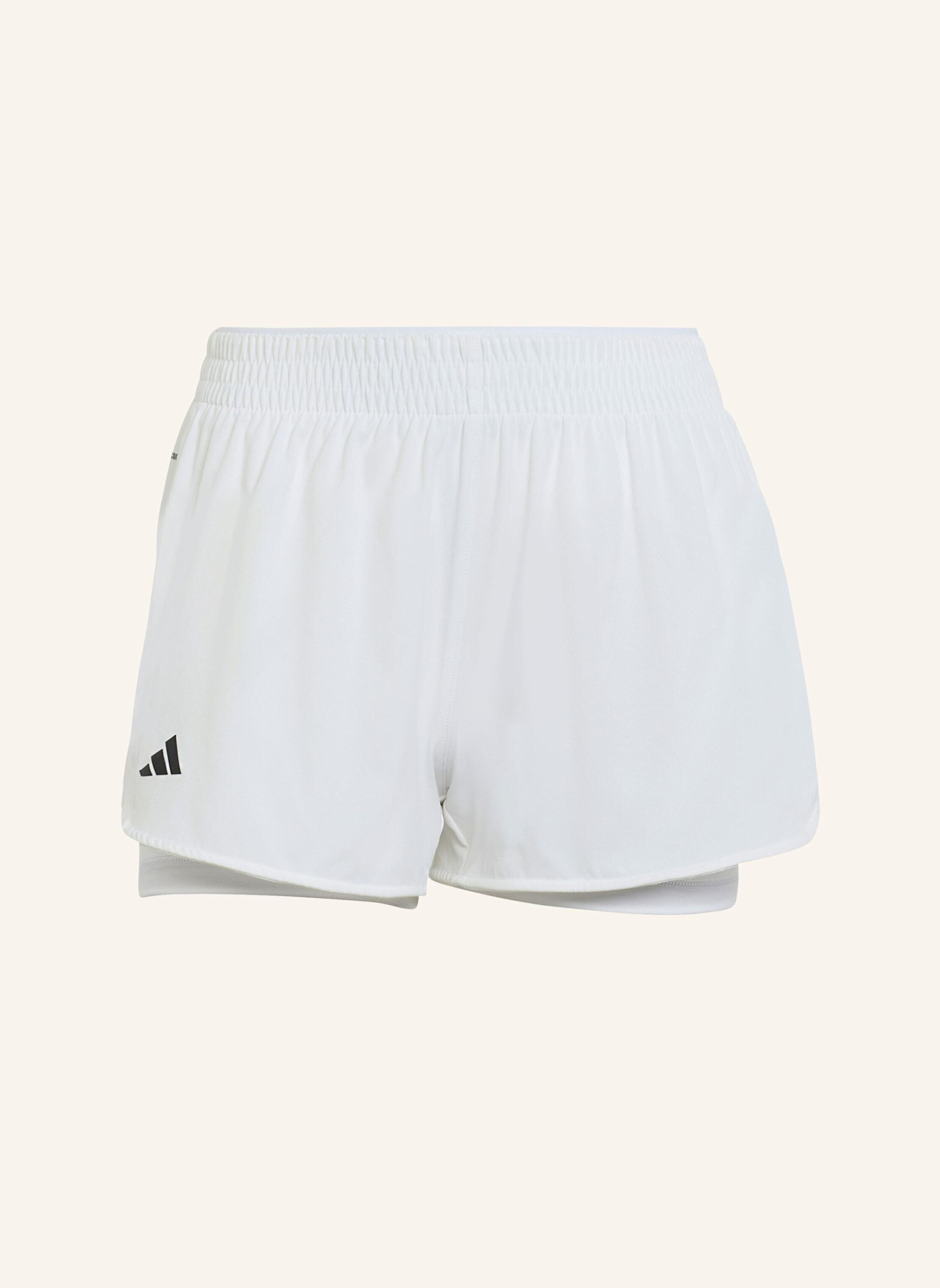 adidas TENNIS CLIMACOOL 2IN1 MATCH SHORTS: WEISS