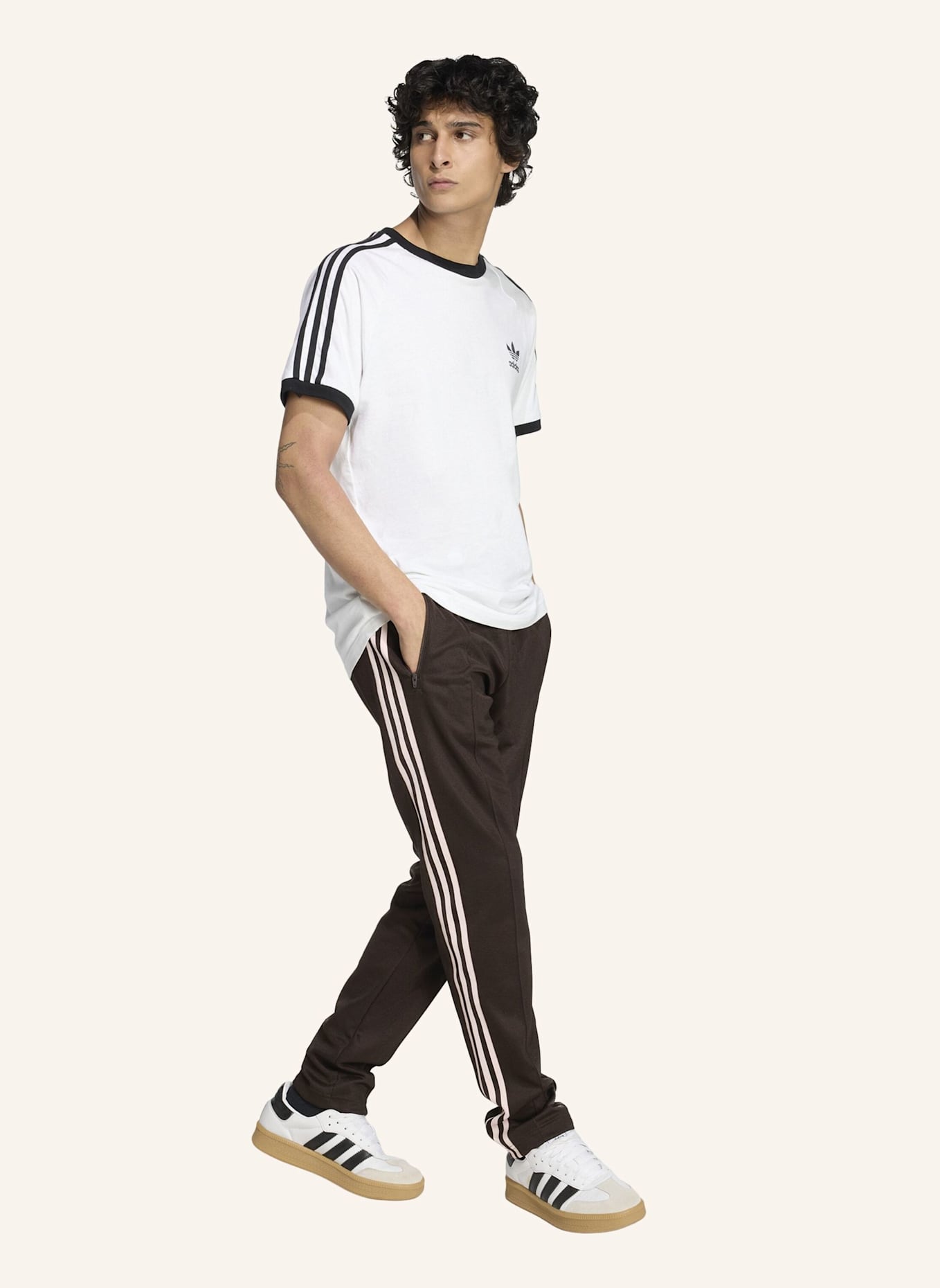 adidas Originals CLASSIC TRAININGSHOSE: BRAUN/ ROSA