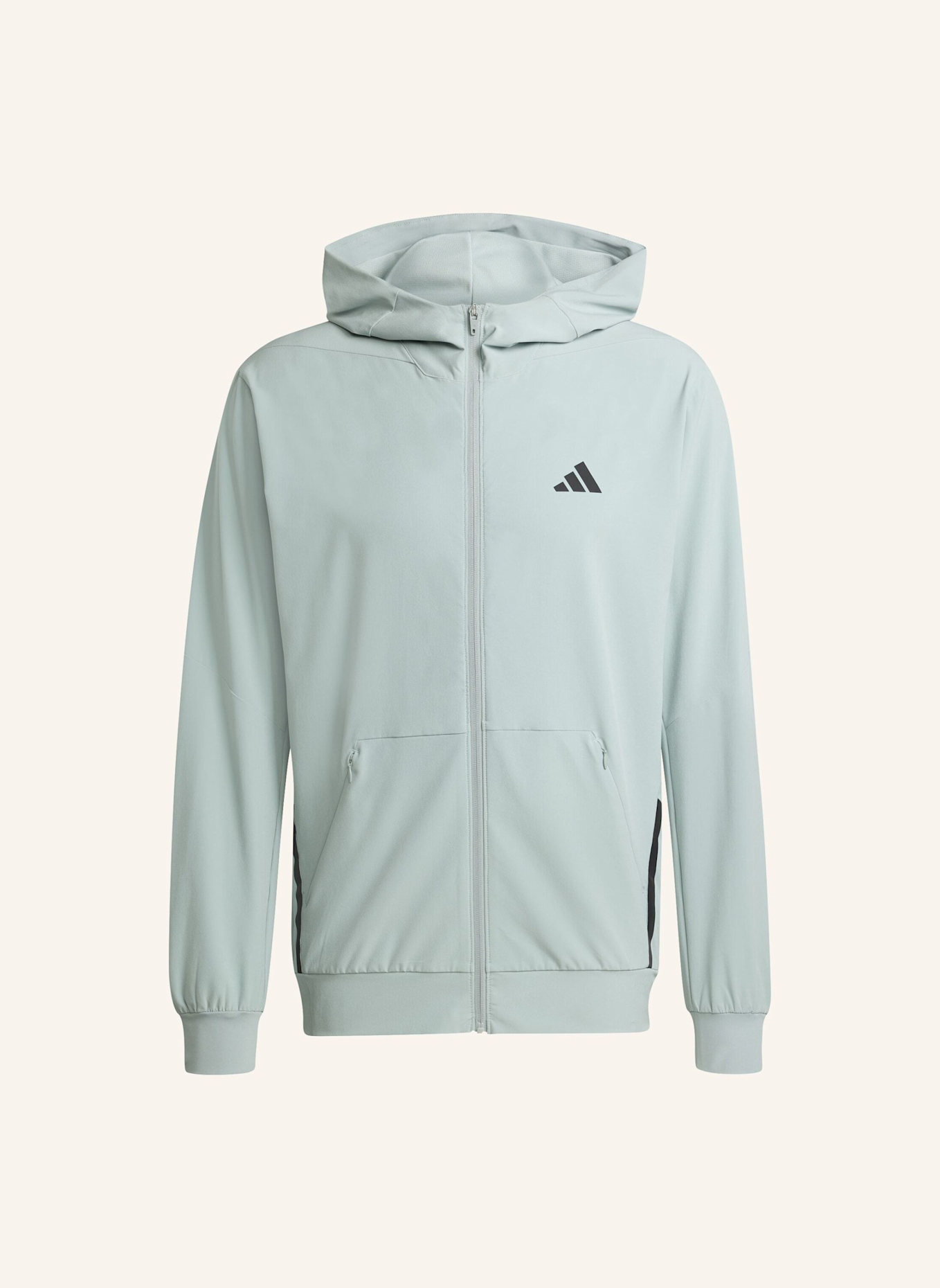 adidas D4T WORKOUT-HOODIE MIT DURCHGEHENDEM REISSVERSCHLUSS: GRÜN