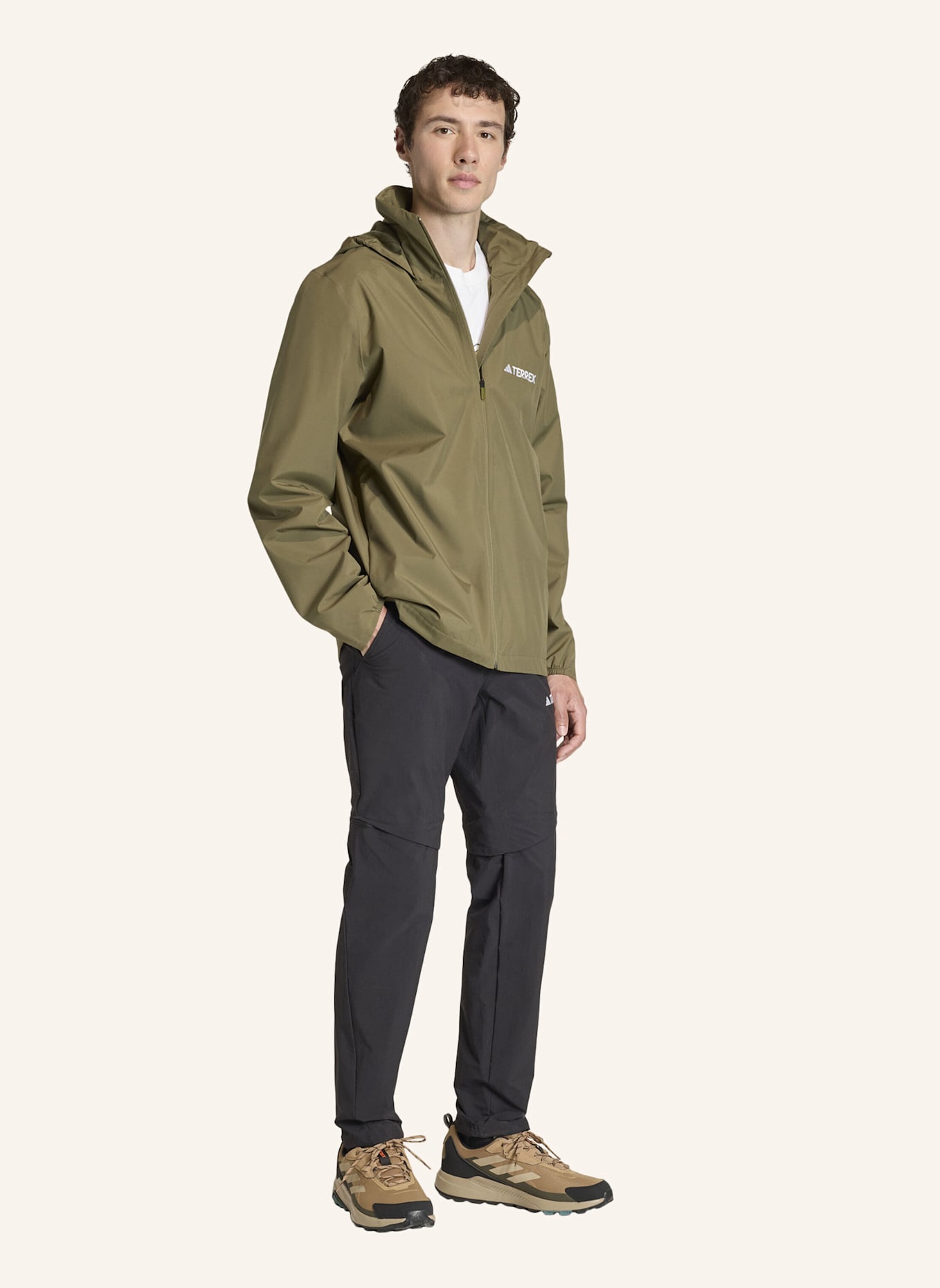 adidas TERREX Regenjacke MULTI ESSENTIALS 2L: GRÜN