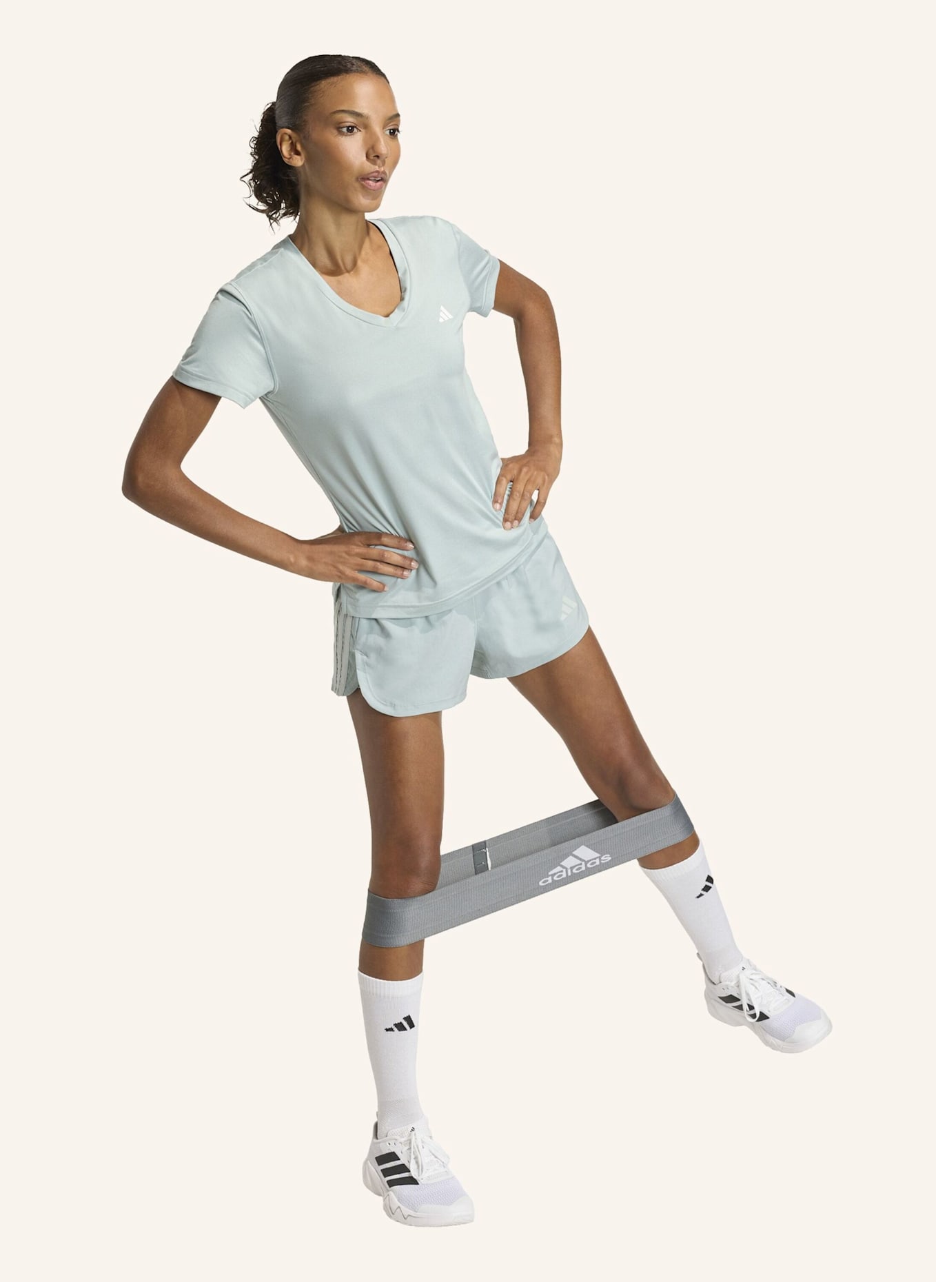 adidas 2-in-1-Laufshorts PACER: GRÜN