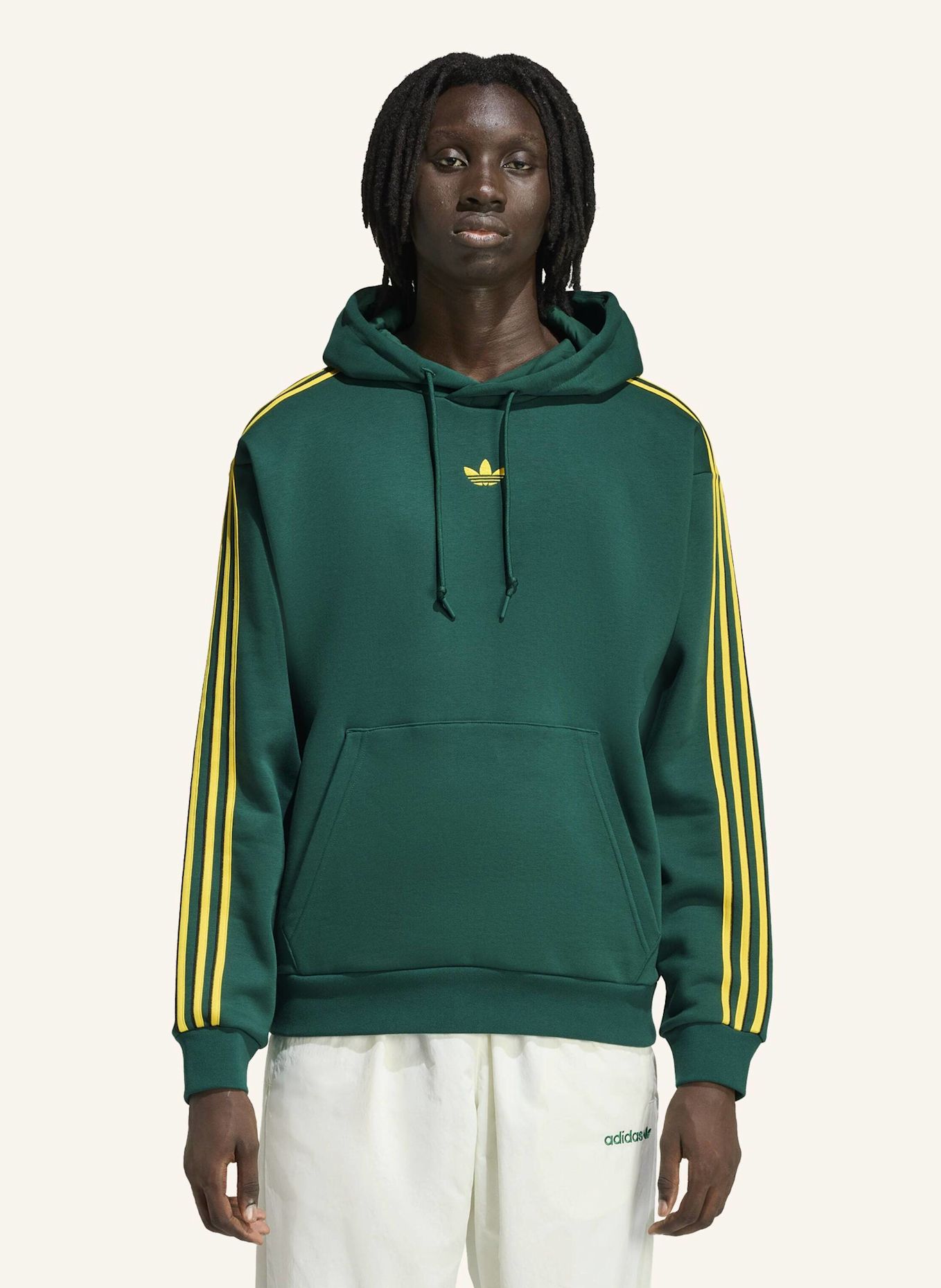 adidas Originals TIPPED STRIPES HOODIE: GRÜN