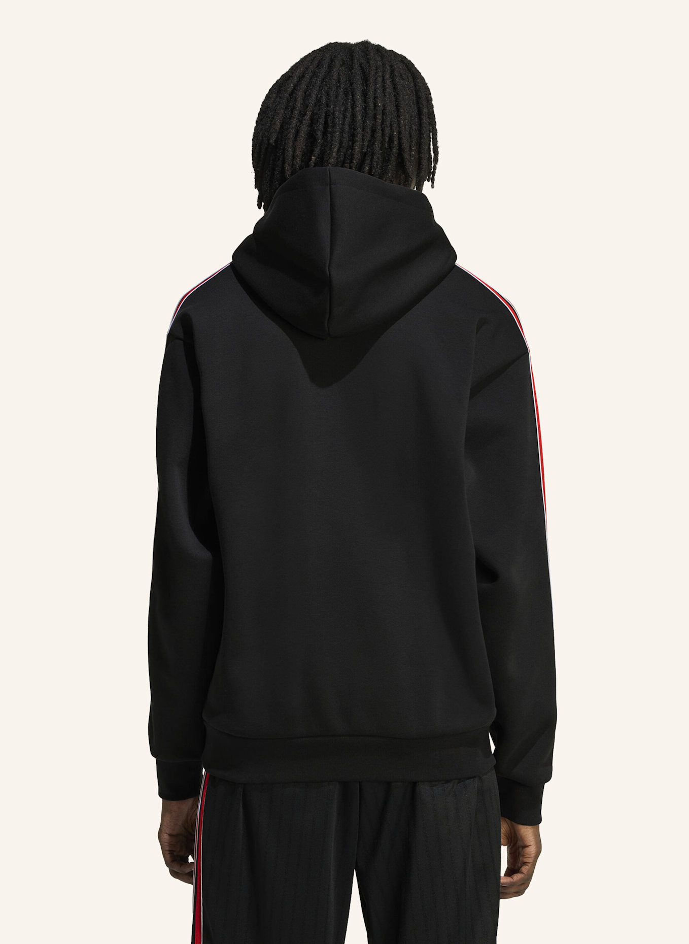 adidas Originals TIPPED STRIPES HOODIE: SCHWARZ