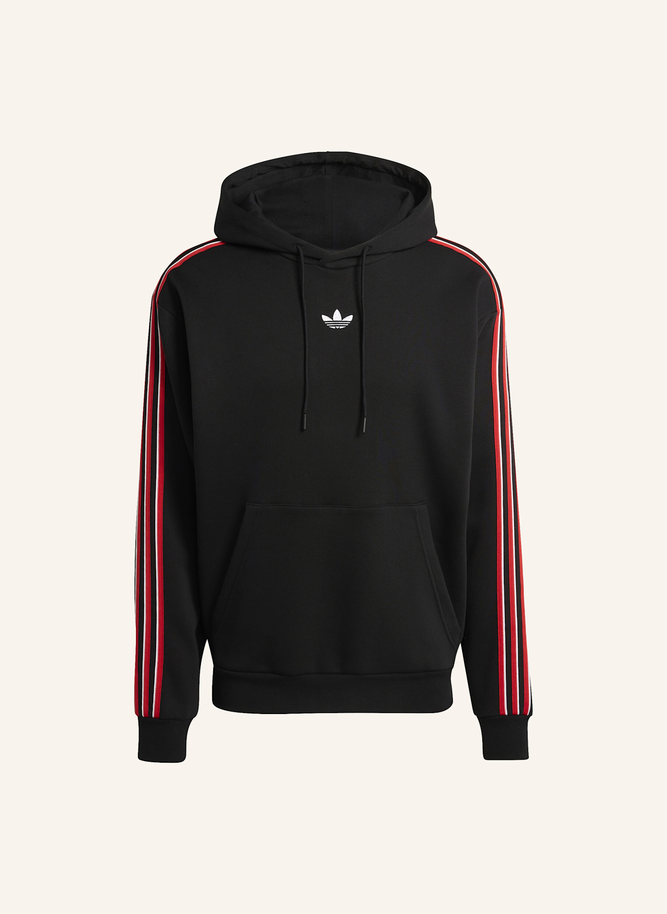 adidas Originals TIPPED STRIPES HOODIE: SCHWARZ