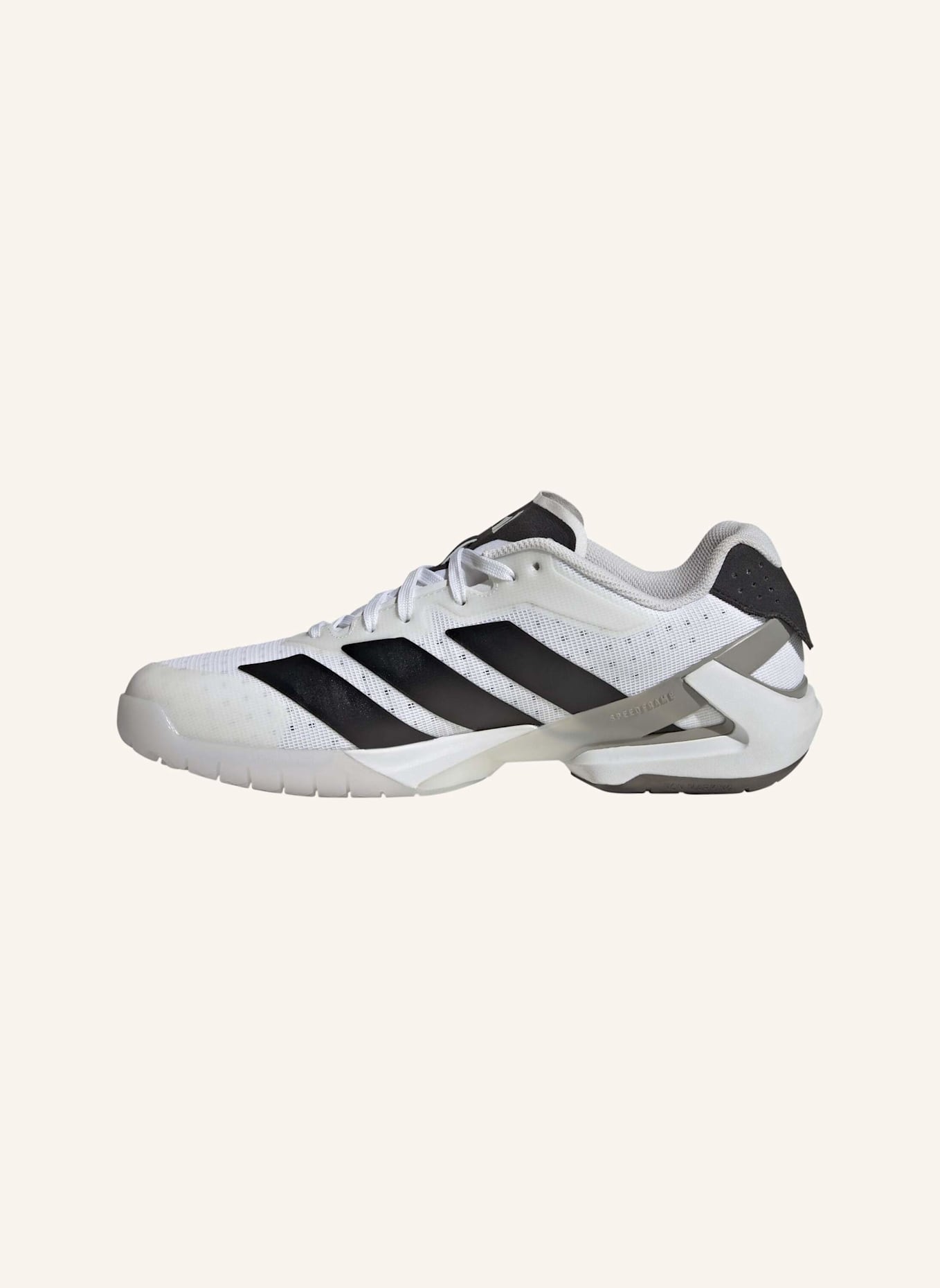 adidas Indoorschuhe ADIZERO COUNTERBLAST: WEISS/ SCHWARZ/ GRAU